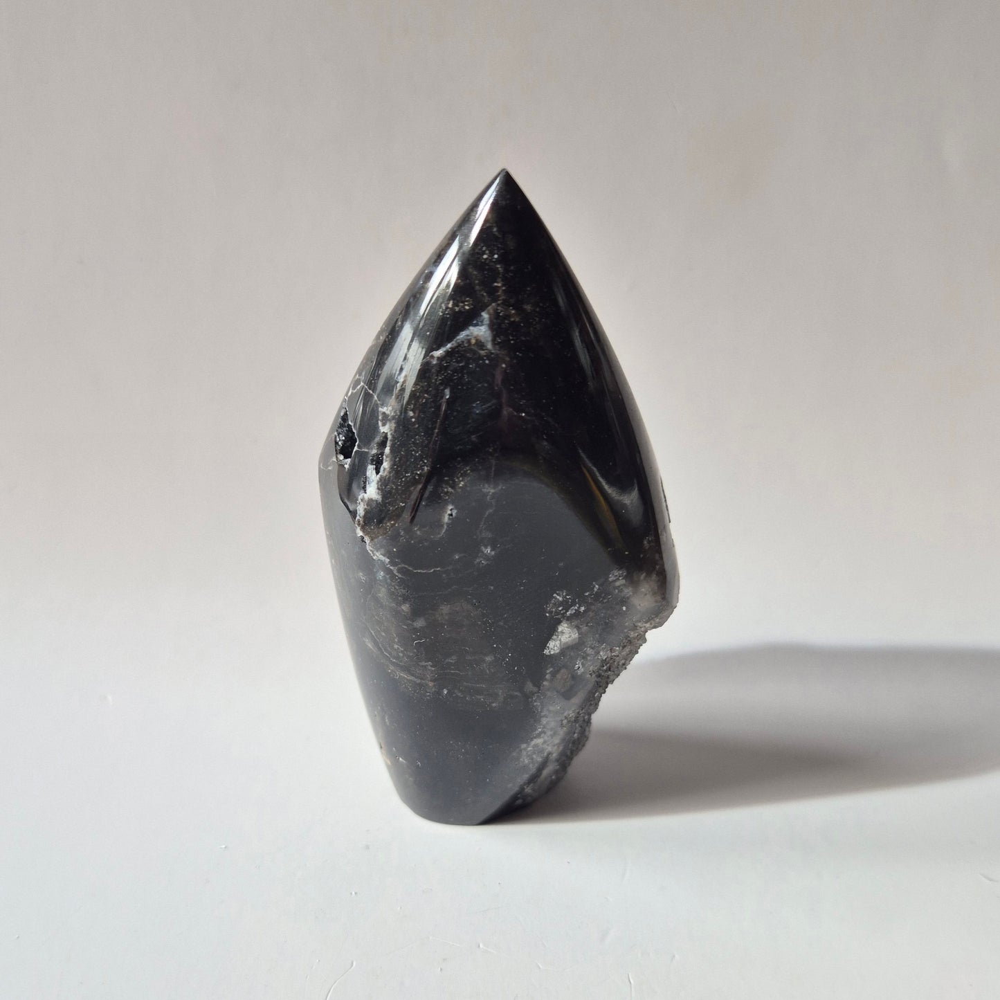 Edelsteen Druzy Sphalerite Flame Sculptuur #4 - 189g