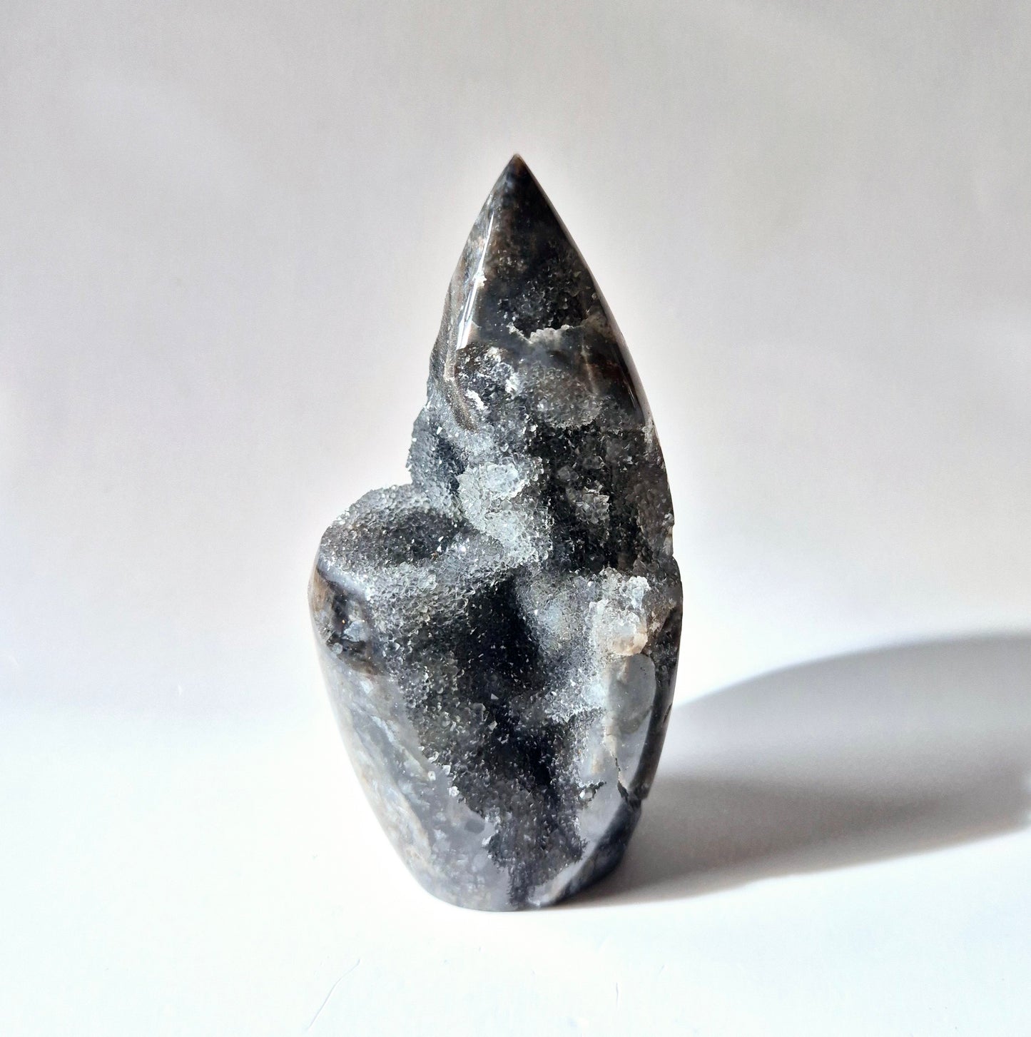 Edelsteen Druzy Sphalerite Flame Sculptuur #6 - 236g