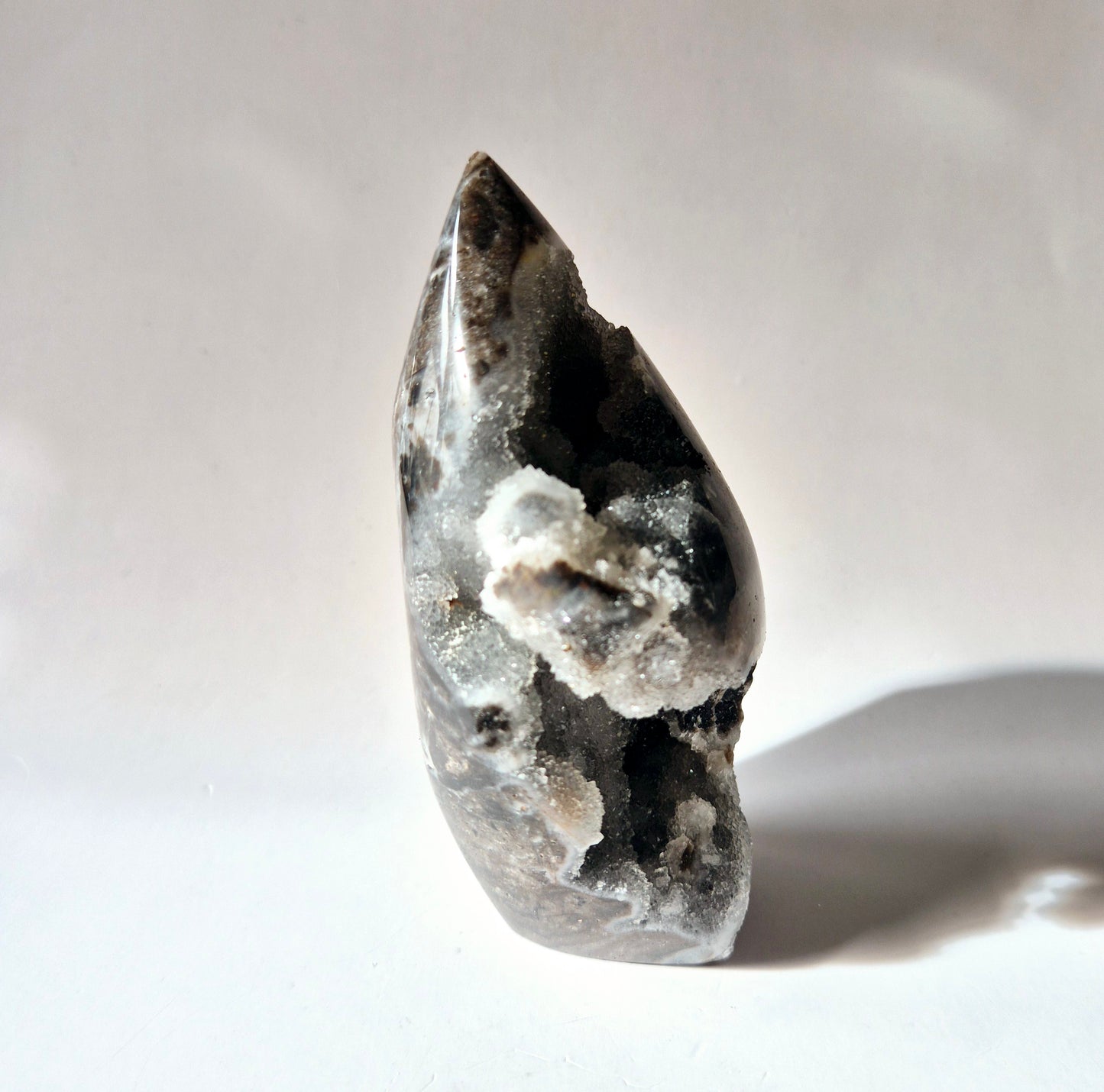 Edelsteen Druzy Sphalerite Flame Sculptuur #7 - 270g