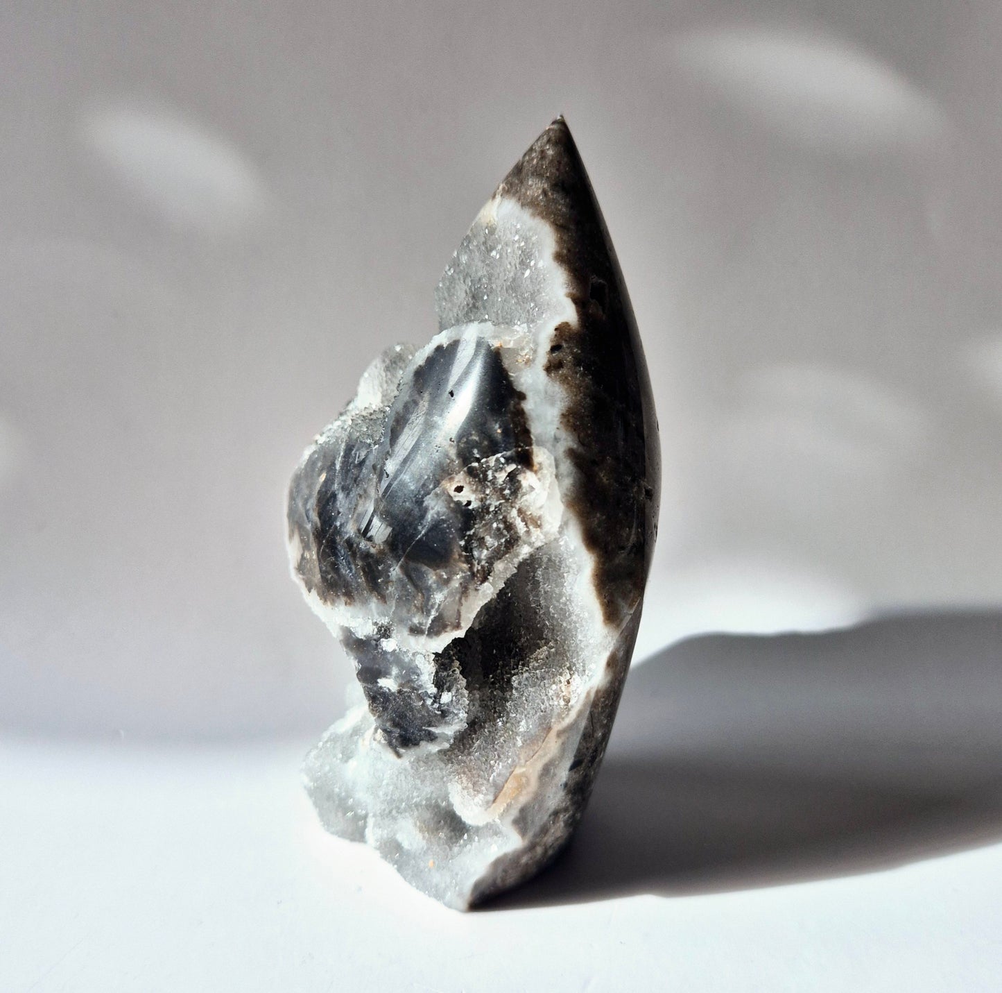 Edelsteen Druzy Sphalerite Flame Sculptuur #7 - 270g