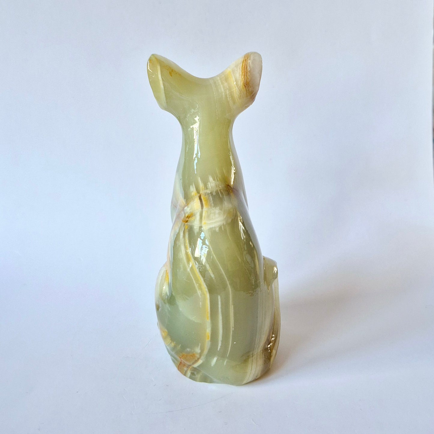 Afghaanse Jade Sphinx – Handgesneden Beeldje van 10 cm | Moonlight Gemstones