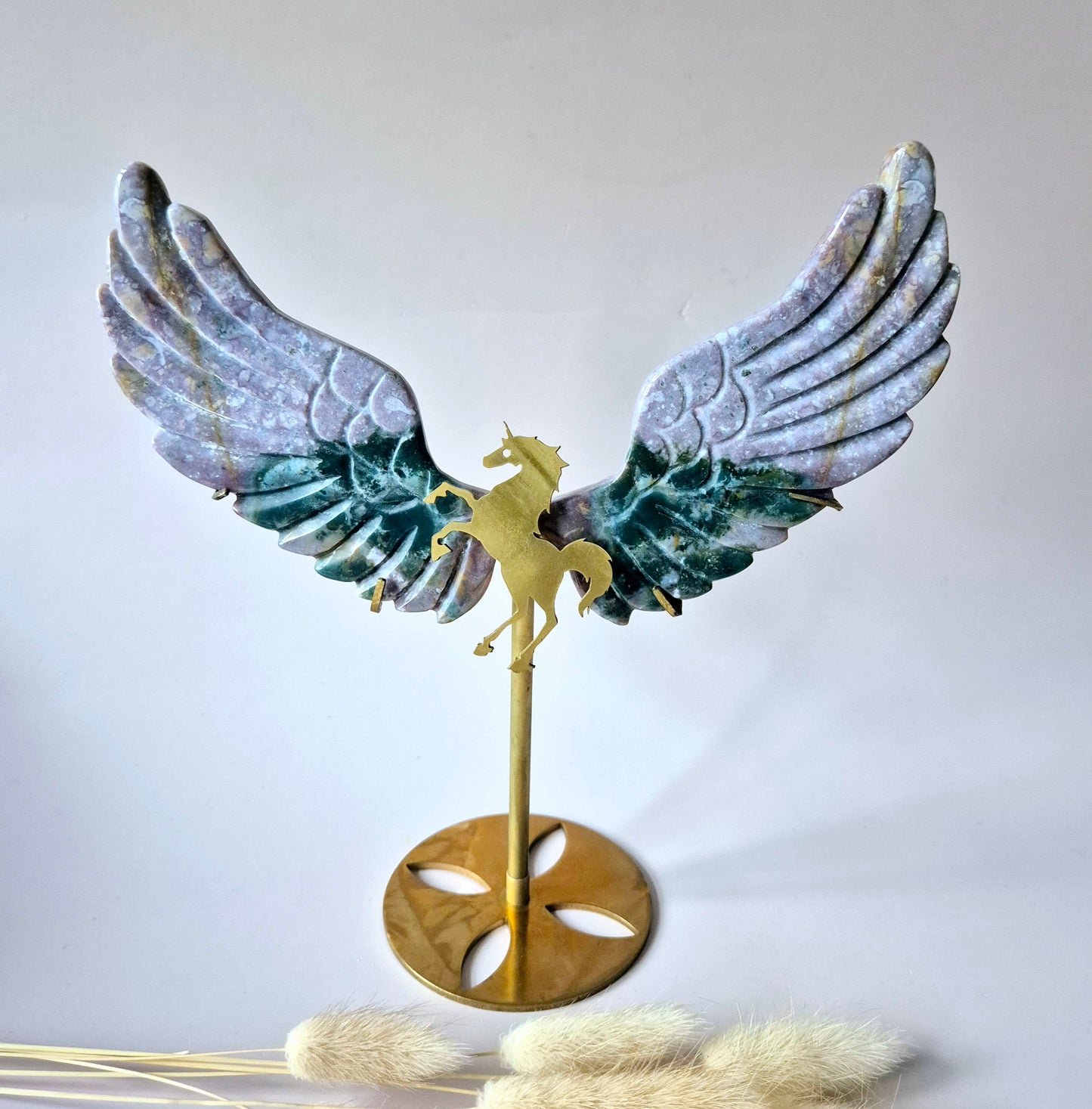 Ocean Jasper Pegasus XL Vleugels inclusief Metalen Standaard