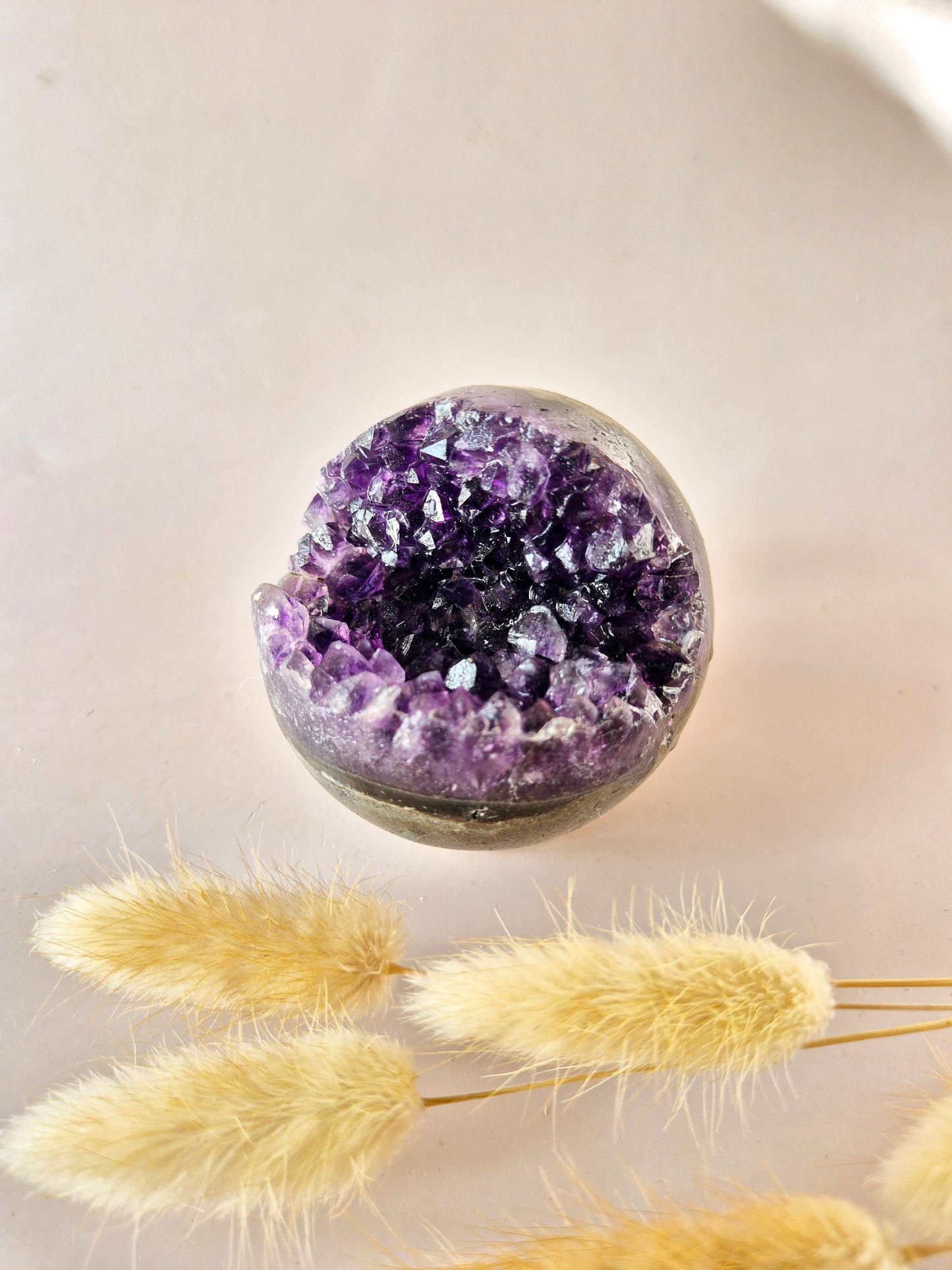 Hoge Kwaliteit Edelsteen Amethist Geode Bol (60–70 mm)