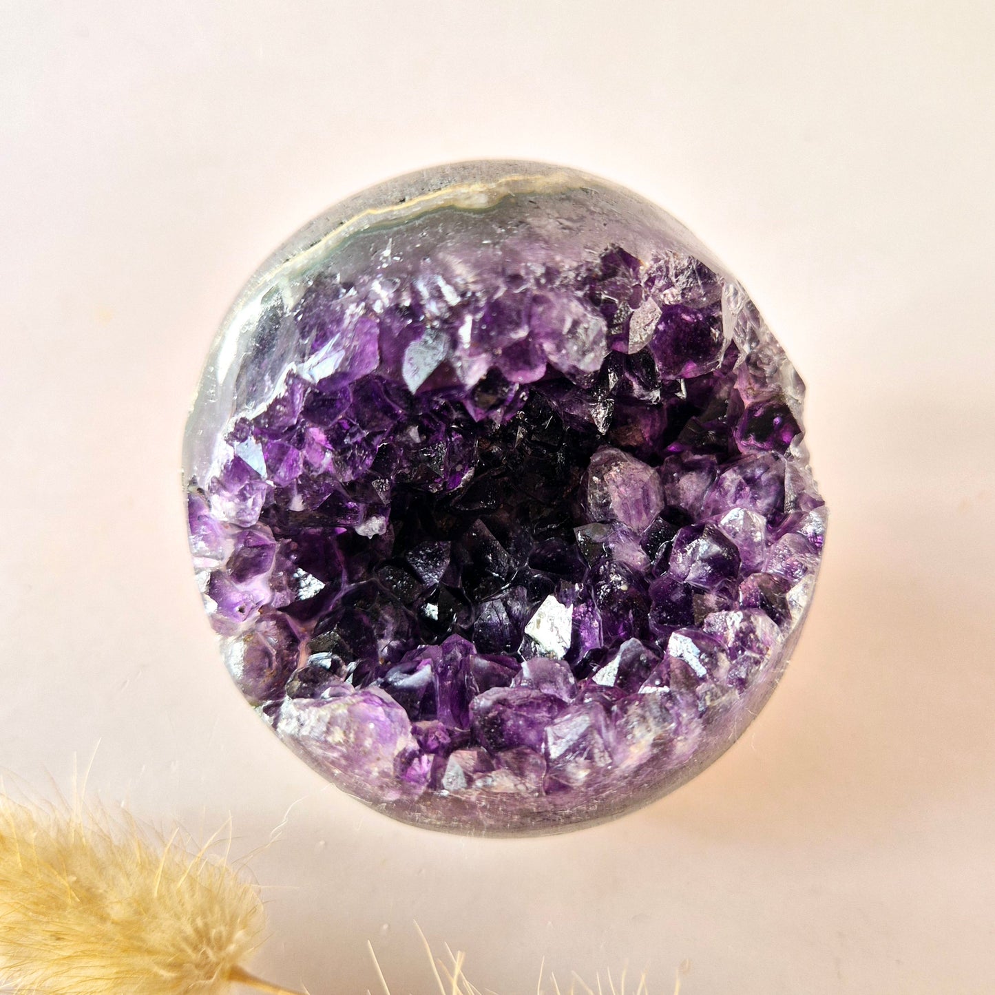 Hoge Kwaliteit Edelsteen Amethist Geode Bol (60–70 mm)