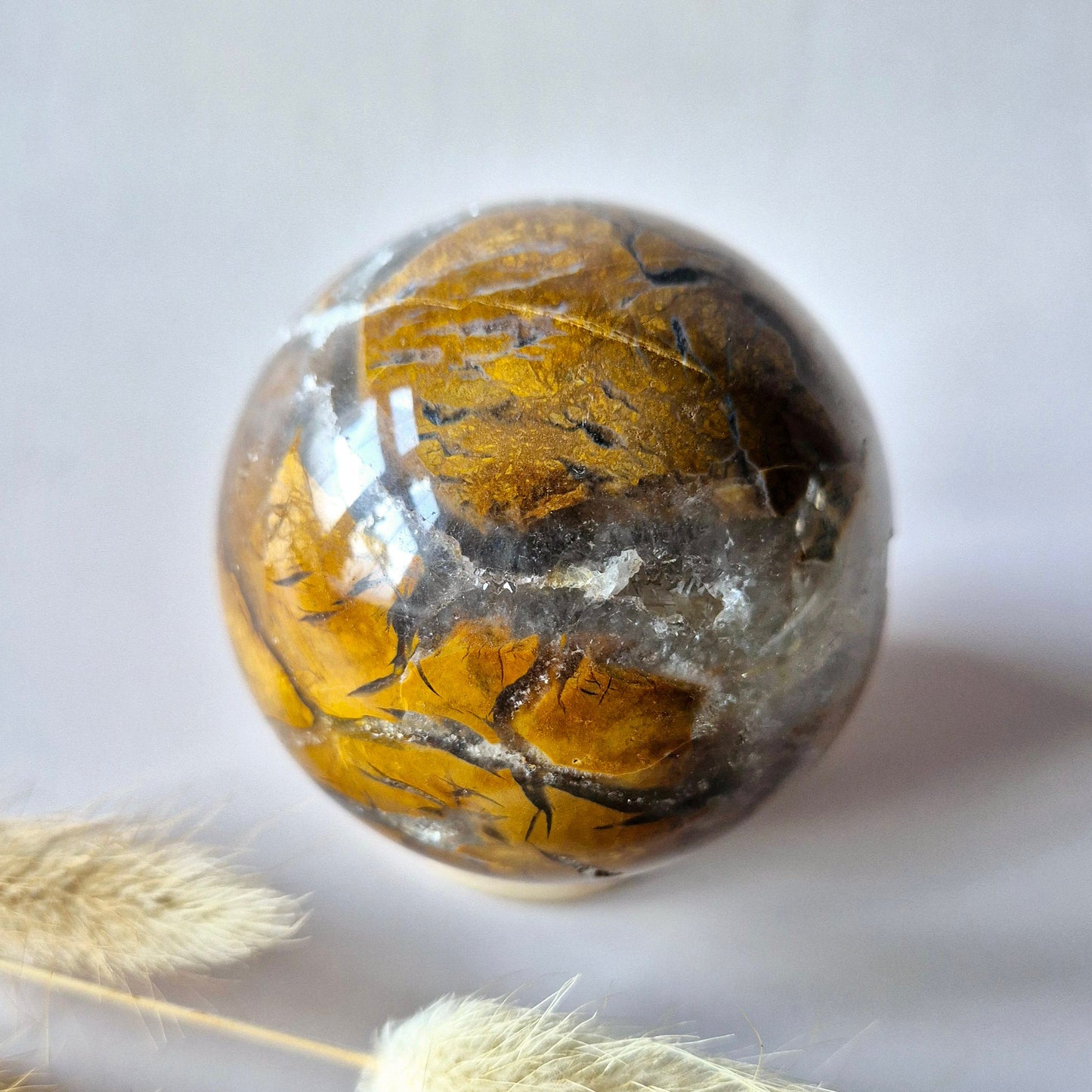 Edelsteen Druzy Agaat Bol – Harmonie, Rust & Positieve Energie (300g) Sphere