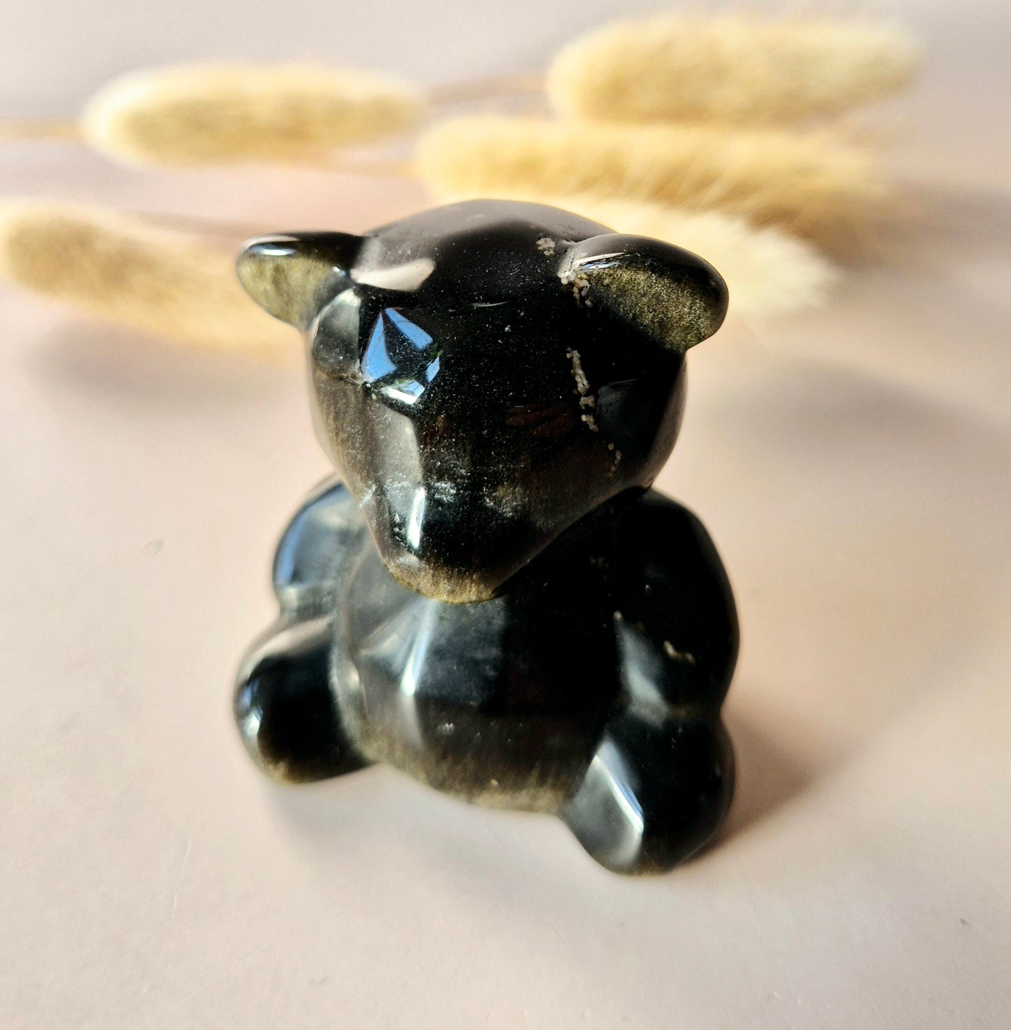 Edelsteen Crystal Carving Beer – Golden Obsidian