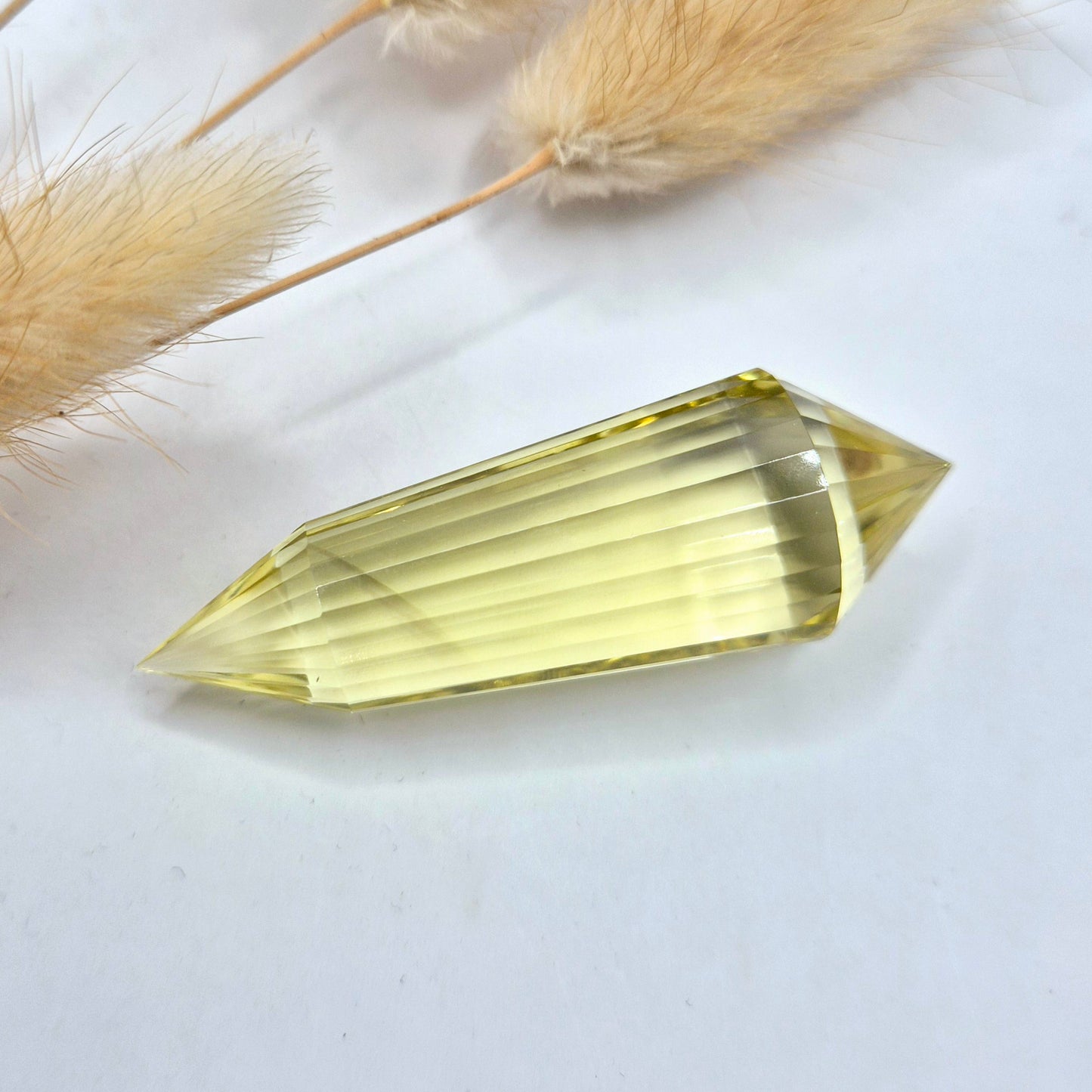 Edelstein-Tigerauge-Zepter auf Ständer 15cm