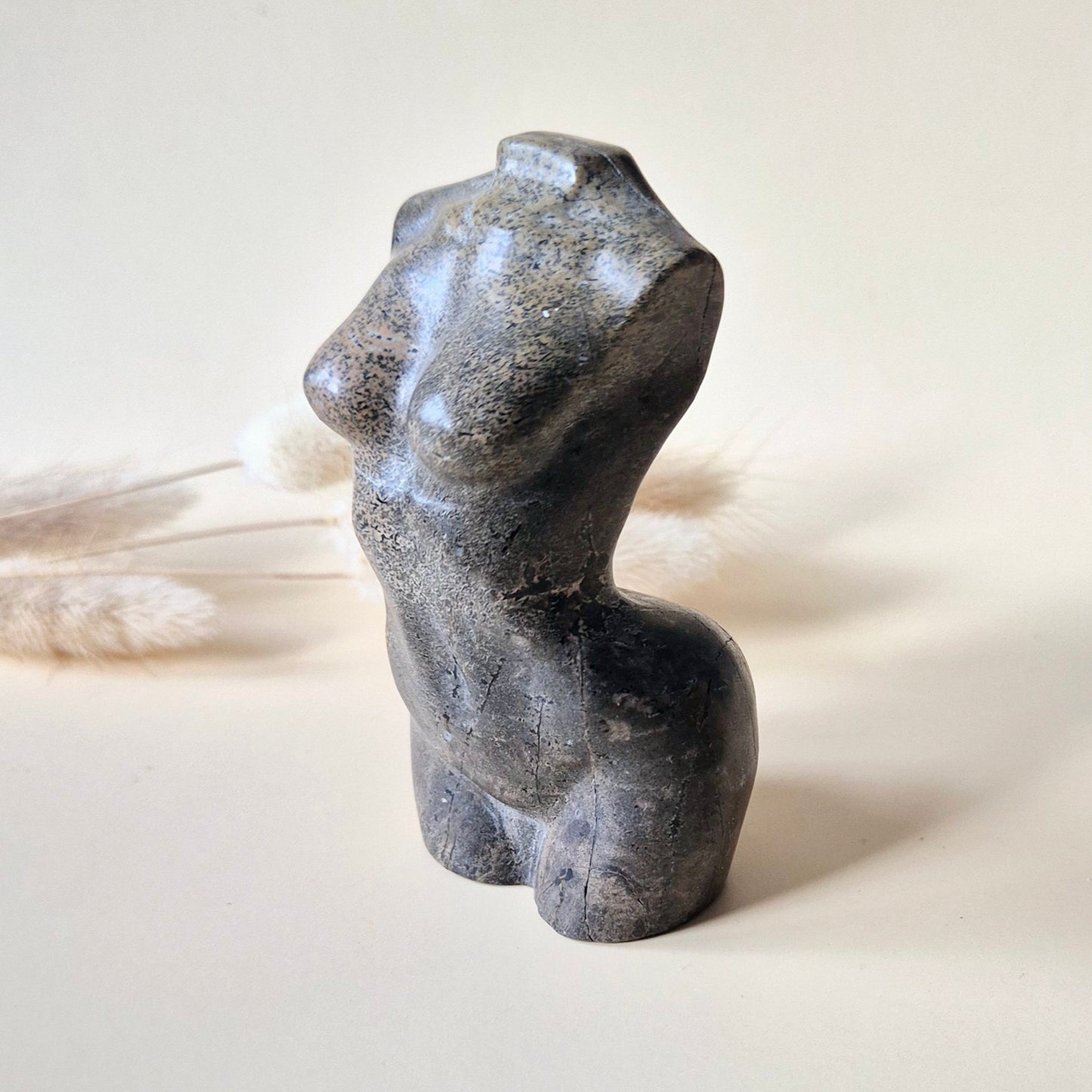 Edelsteinbüste einer Frau (8 cm) - Rosenquarz