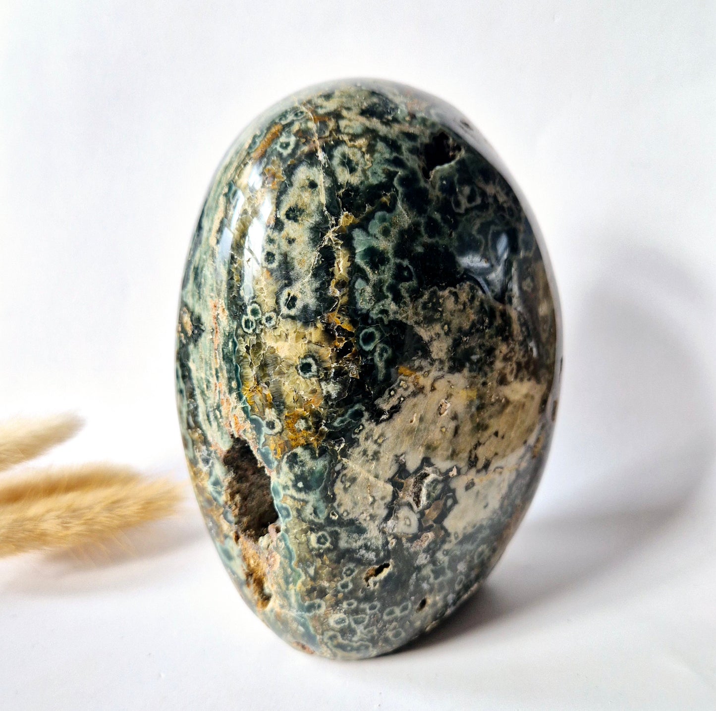 Edelsteen Spiritueel Statement piece Ocean Jasper Freeform – 1100 gram