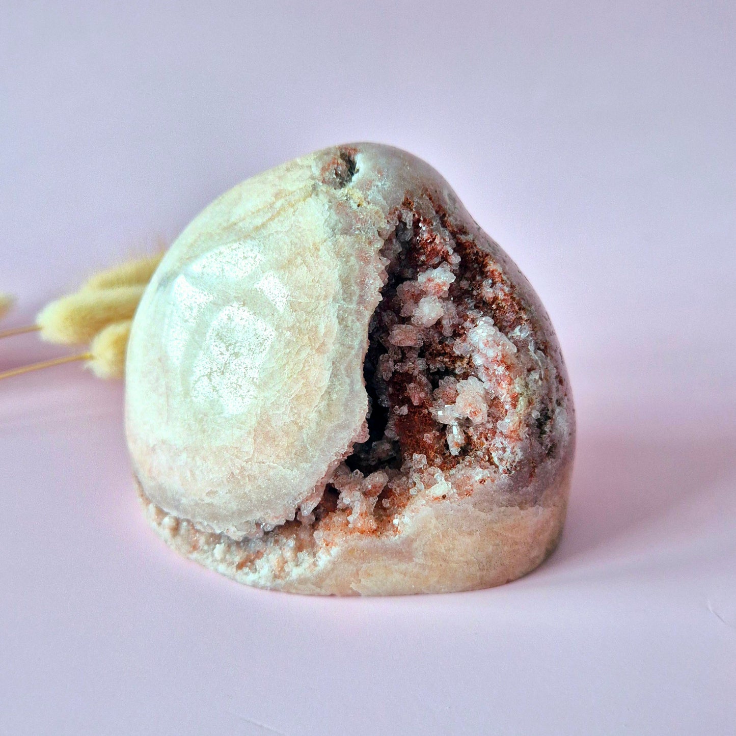 Druzy Pink Amethyst Freeforms & Flames – Magische, sanfte Energie