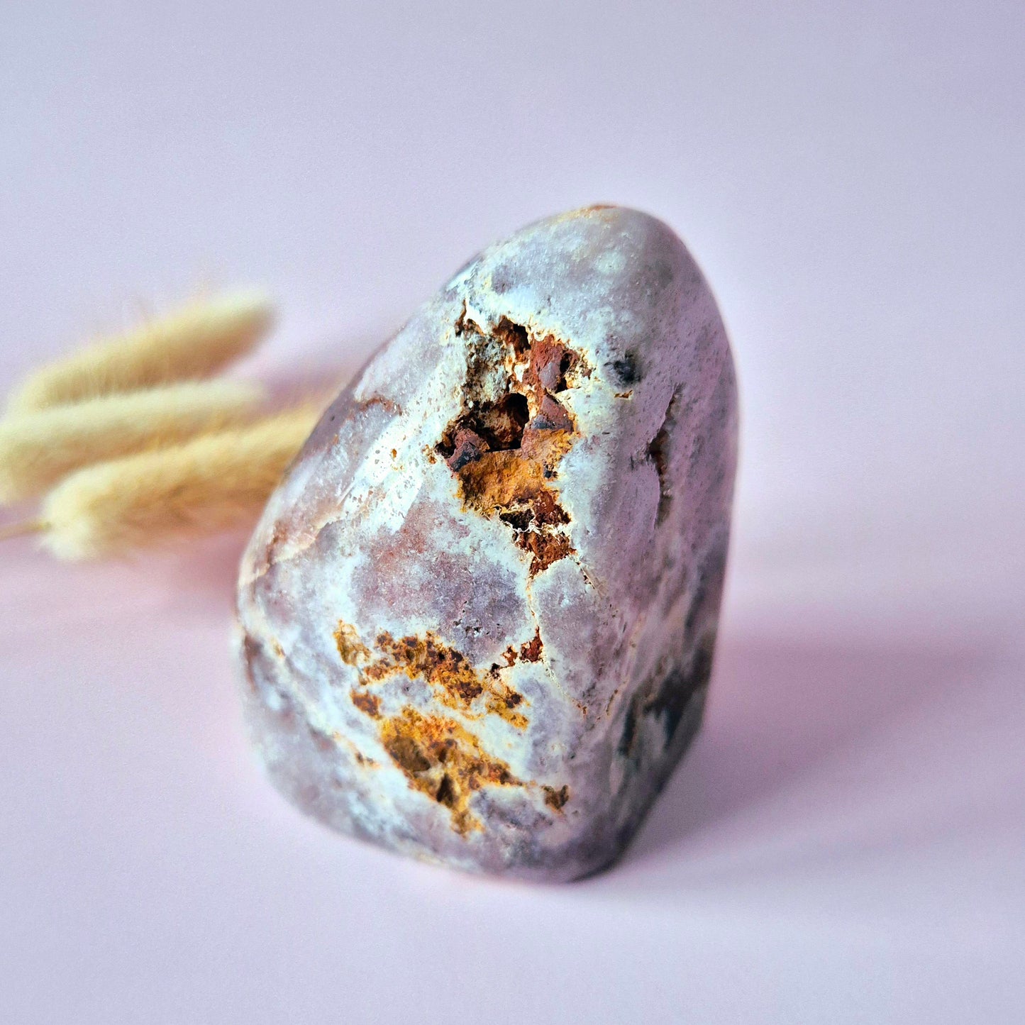 Druzy Pink Amethyst Freeforms & Flames – Magische, sanfte Energie
