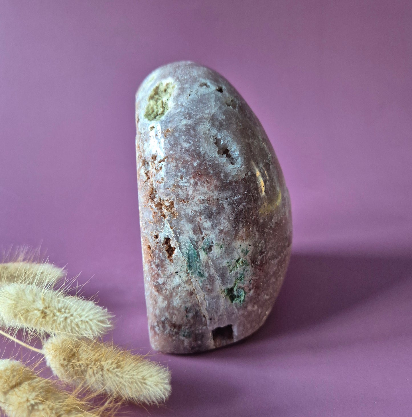 Druzy Pink Amethyst Freeforms & Flames – Magische, sanfte Energie
