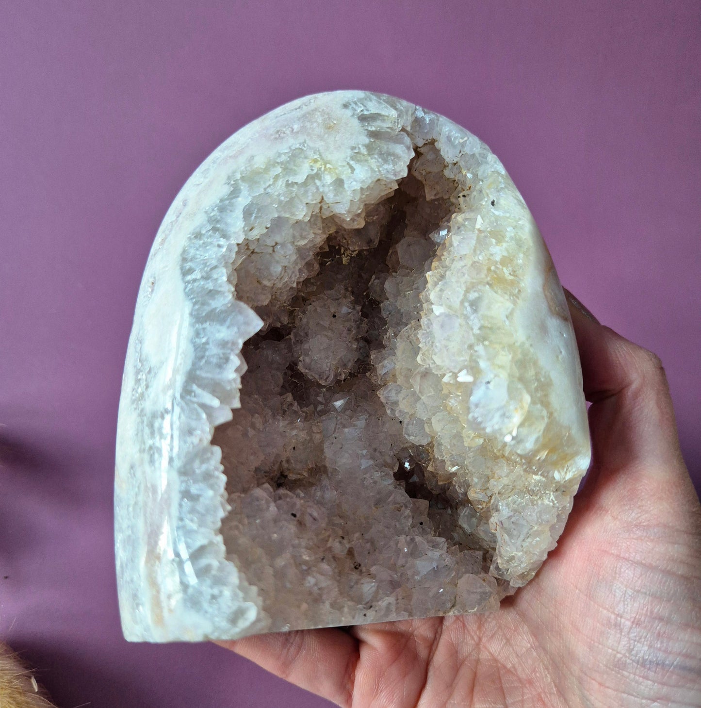 Druzy Pink Amethyst Freeforms & Flames – Magische, sanfte Energie