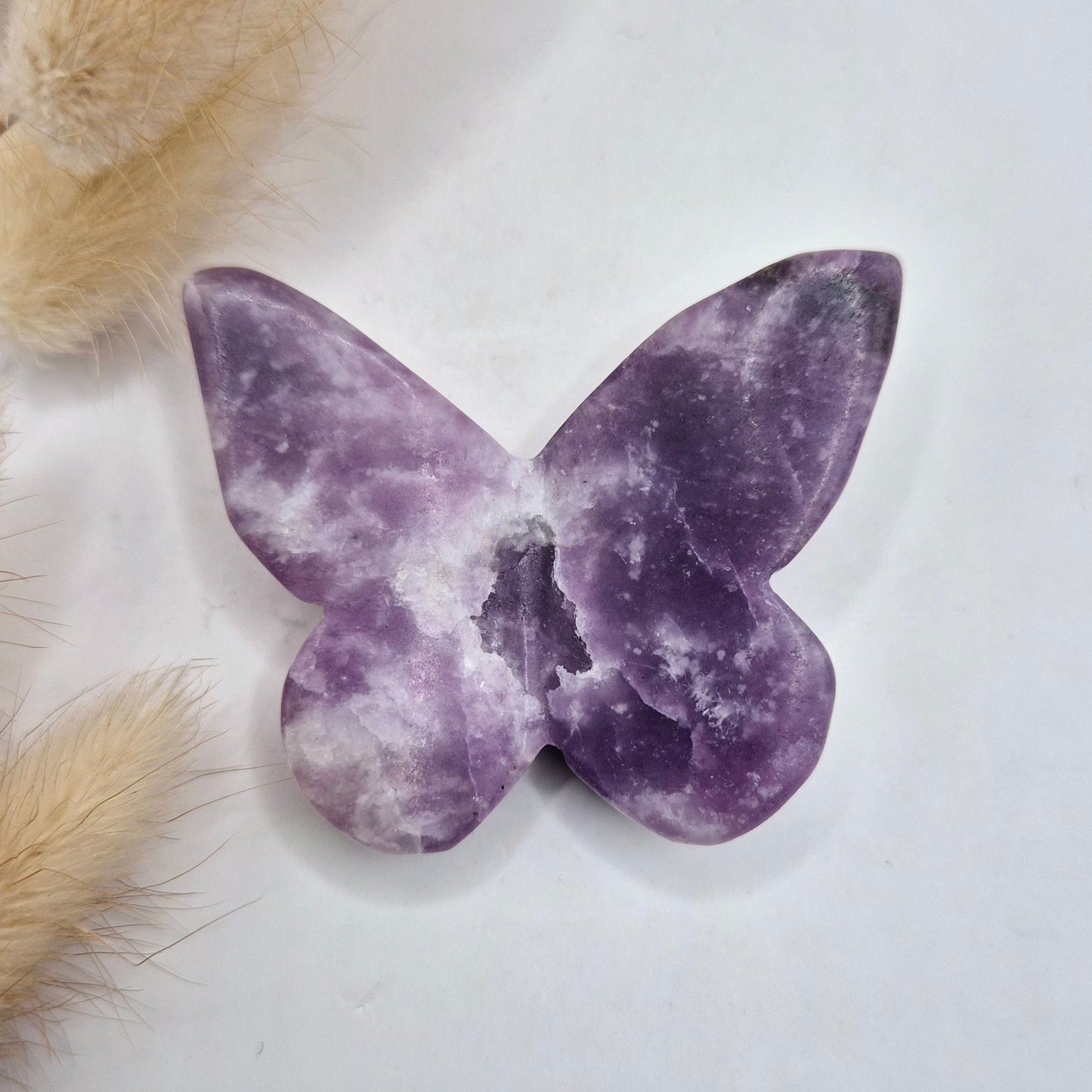 Edelsteen Vlinder 6x5 cm – Lepidoliet