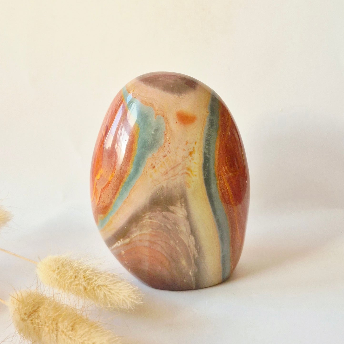 Edelsteen Spiritueel Statement piece Polychrome Ocean Jasper Freeform – 512 g