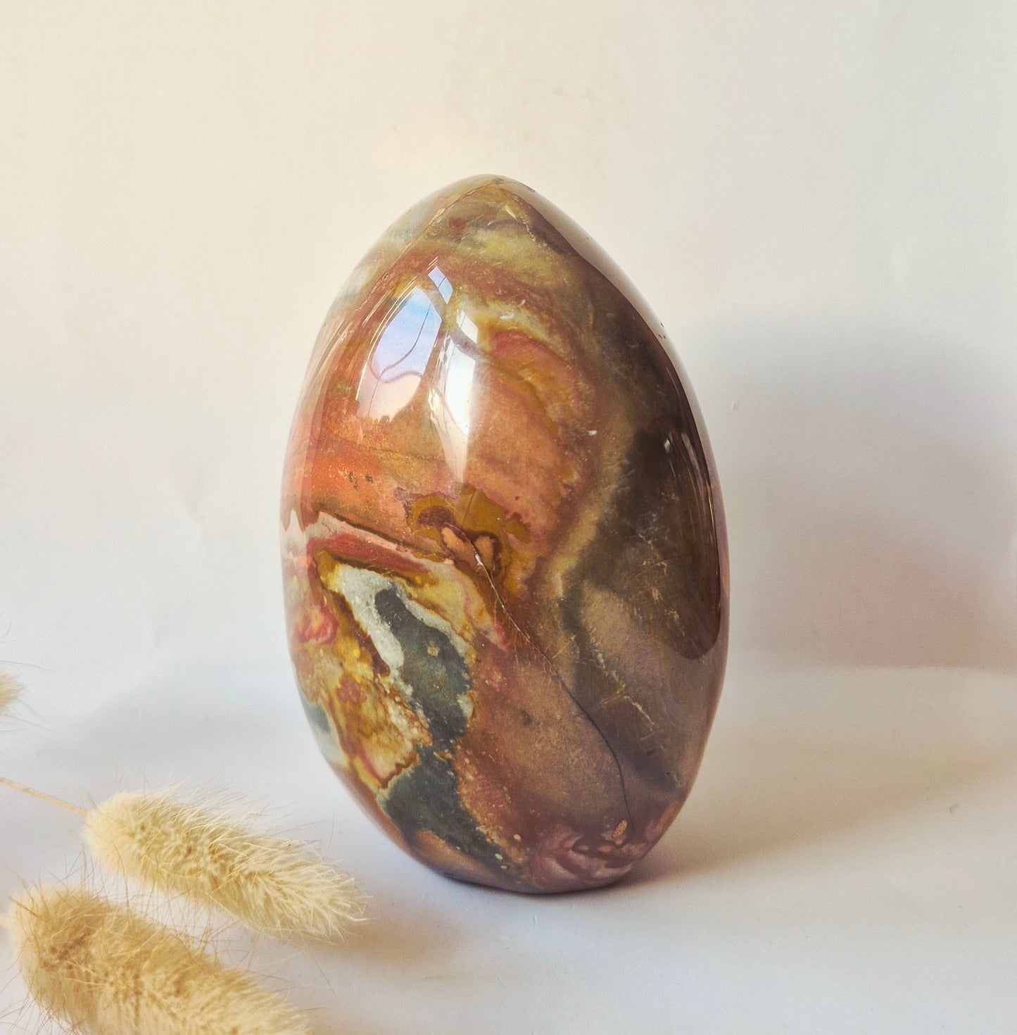 Edelsteen Spiritueel Statement piece Polychrome Ocean Jasper Freeform – 980 g