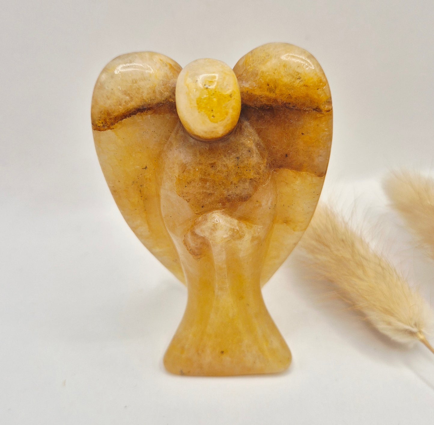 Edelstein Druzy Moosachat Herz auf Metallständer – Nr. 93 230 Gramm