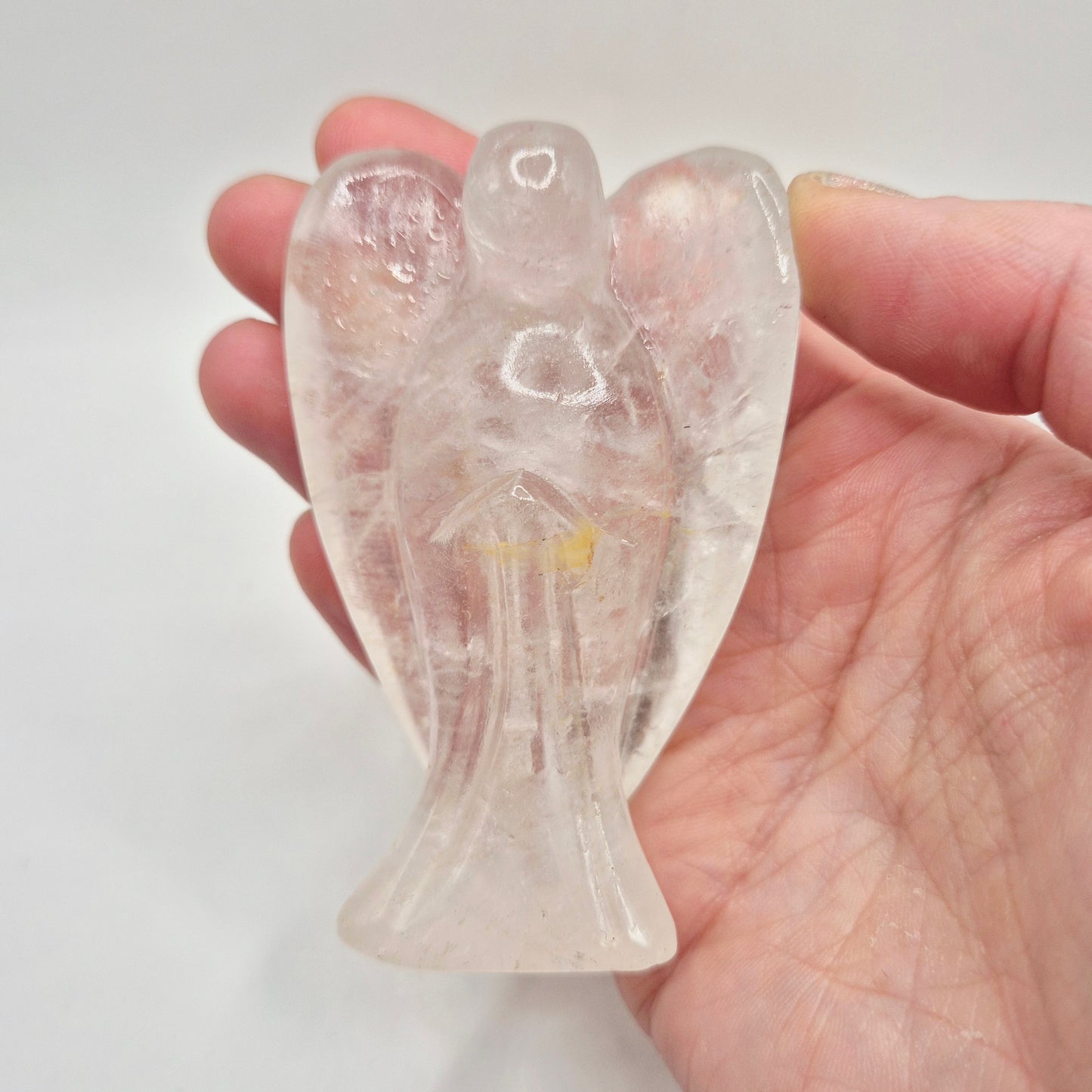 Bergkristal Engel – Handgesneden Edelsteen Beeldje (8 cm)