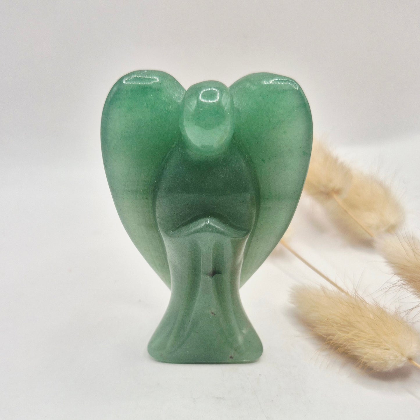 Groene Aventurijn – Handgesneden Edelsteen Beeldje (8 cm) UV Reactief