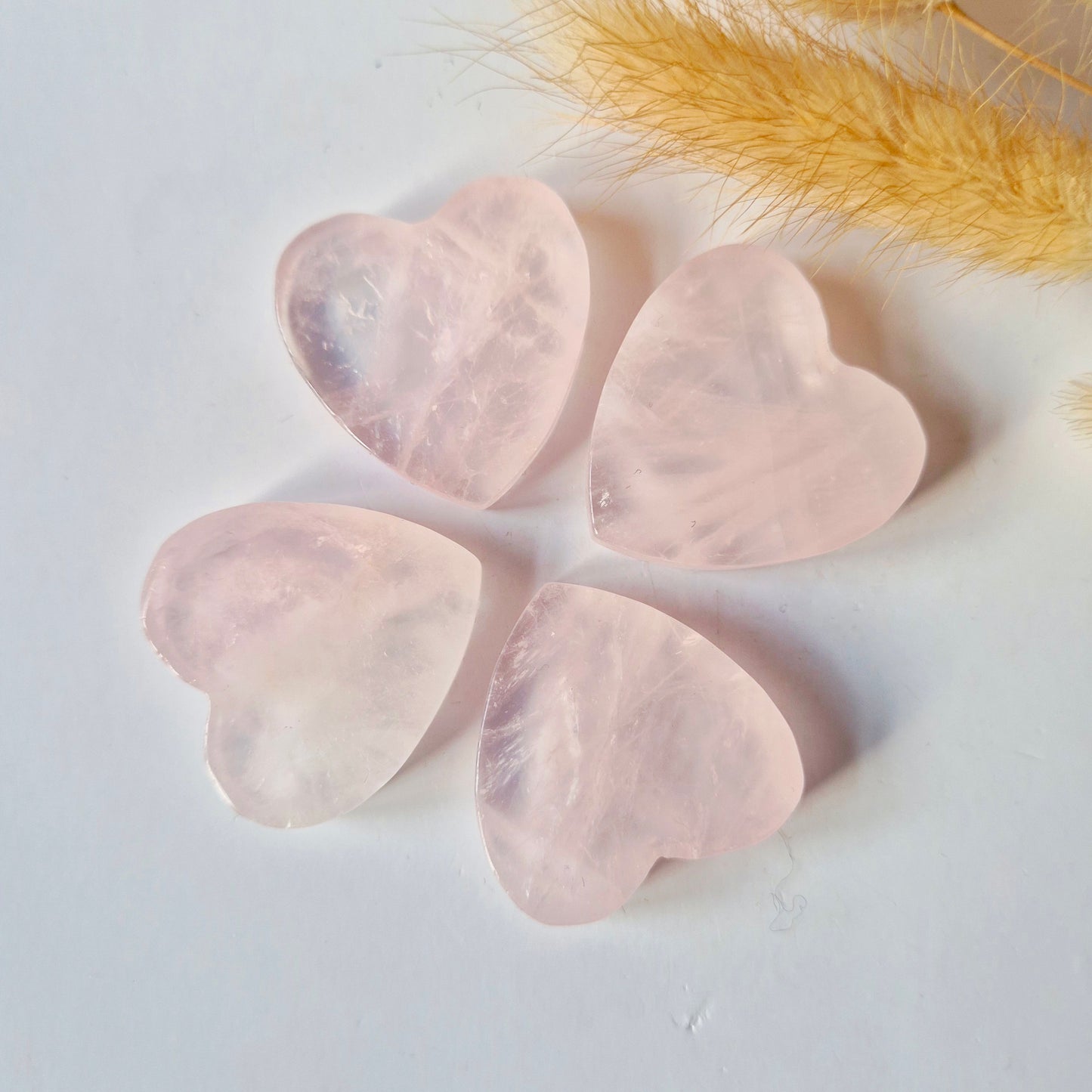 Edelsteen Hartje Zaksteen 3-4cm – Rozenkwarts