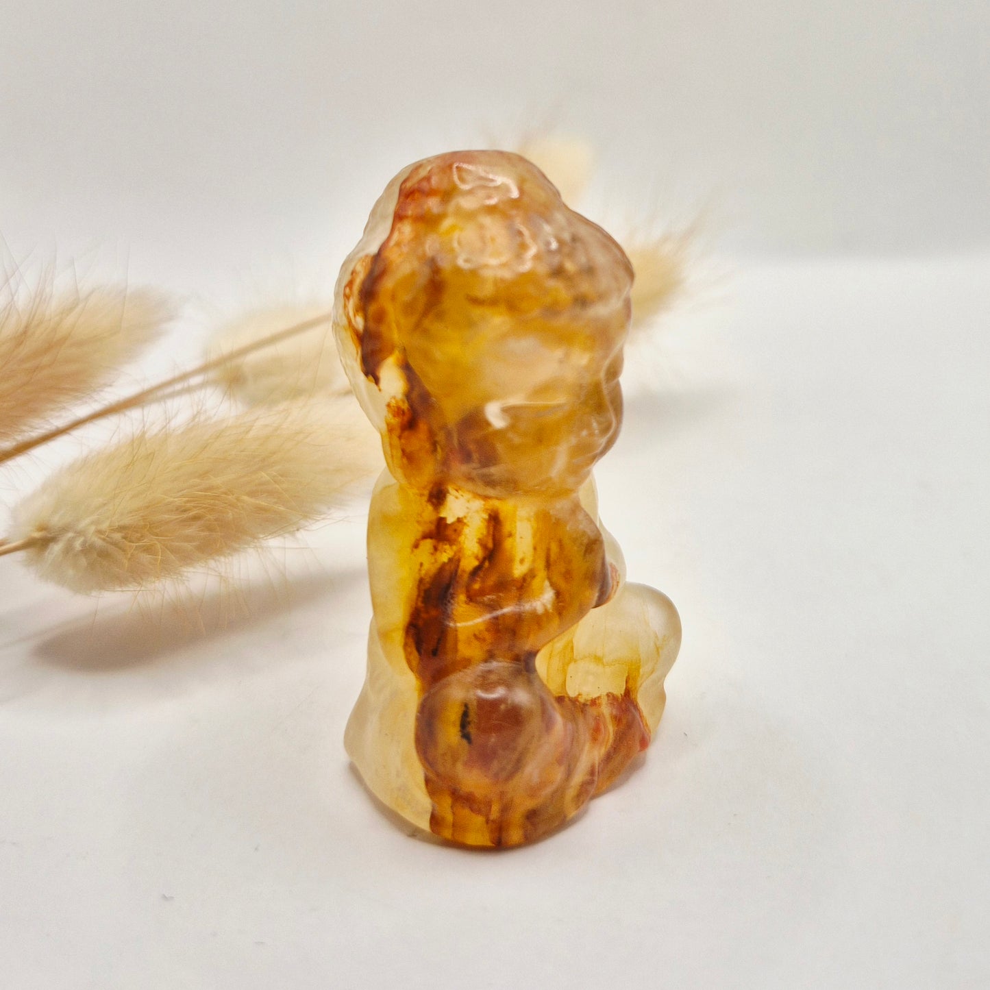 Edelstein Rosenquarz Buddha 5cm
