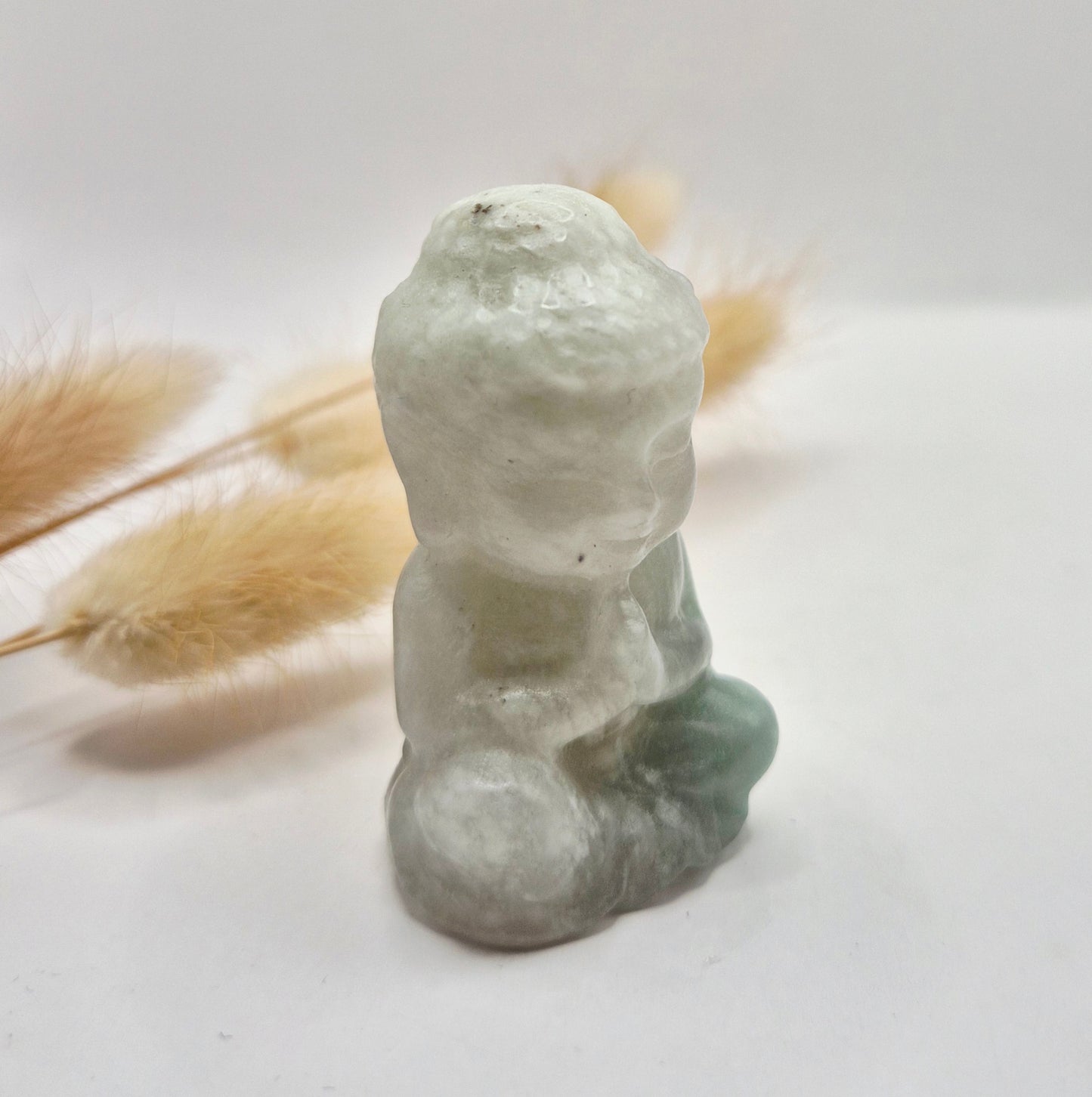 Edelsteen Fluoriet Buddha 5cm