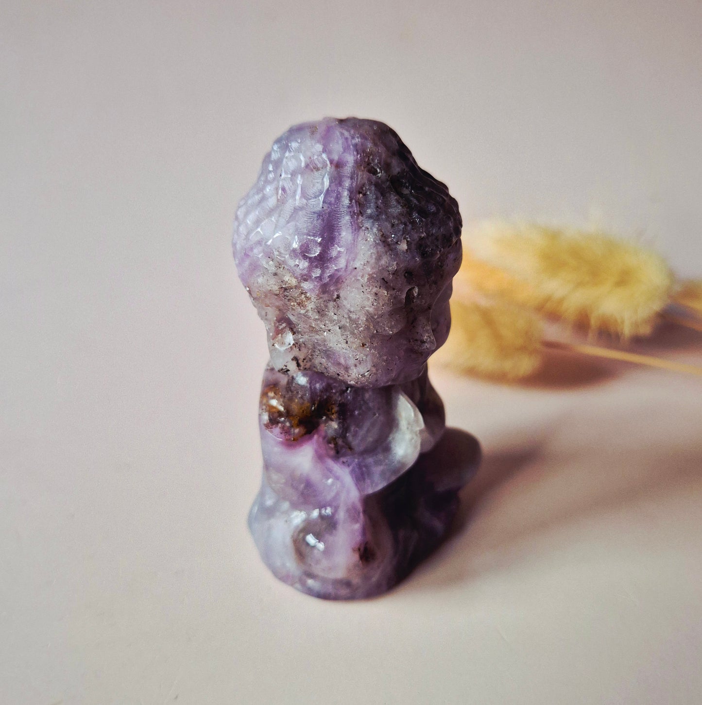 Dream Amethist Edelsteen Buddha – 8 cm