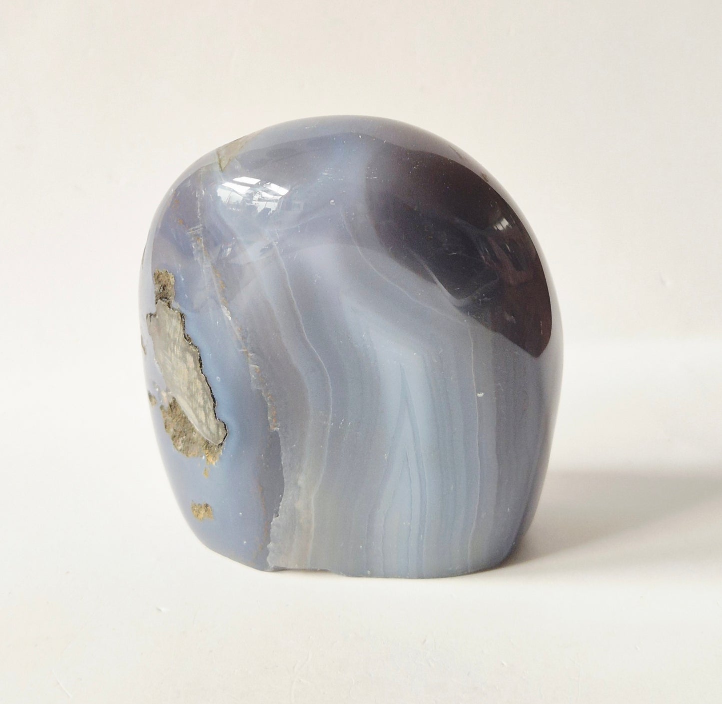 Druzy Agaat uit Uruguay – 253 gram | Natuurlijke Geode Edelsteen