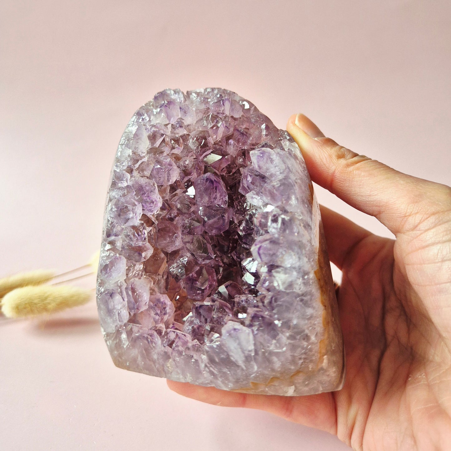 High Quality Amethist Agaat Cluster uit Uruguay – 622 g