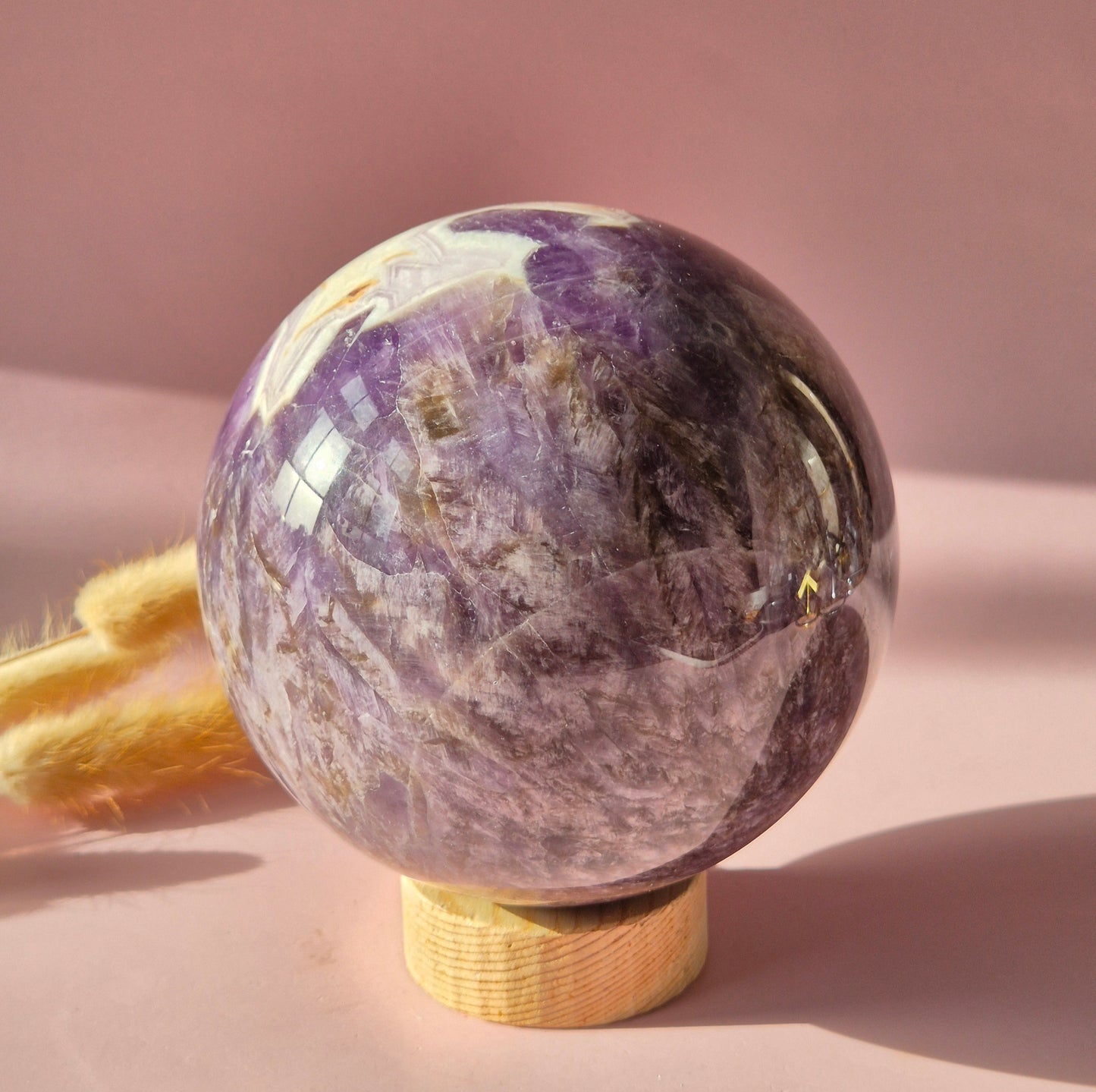 Kristall Edelstein Kugel Moosachat Druzy Kugel 90mm 971g