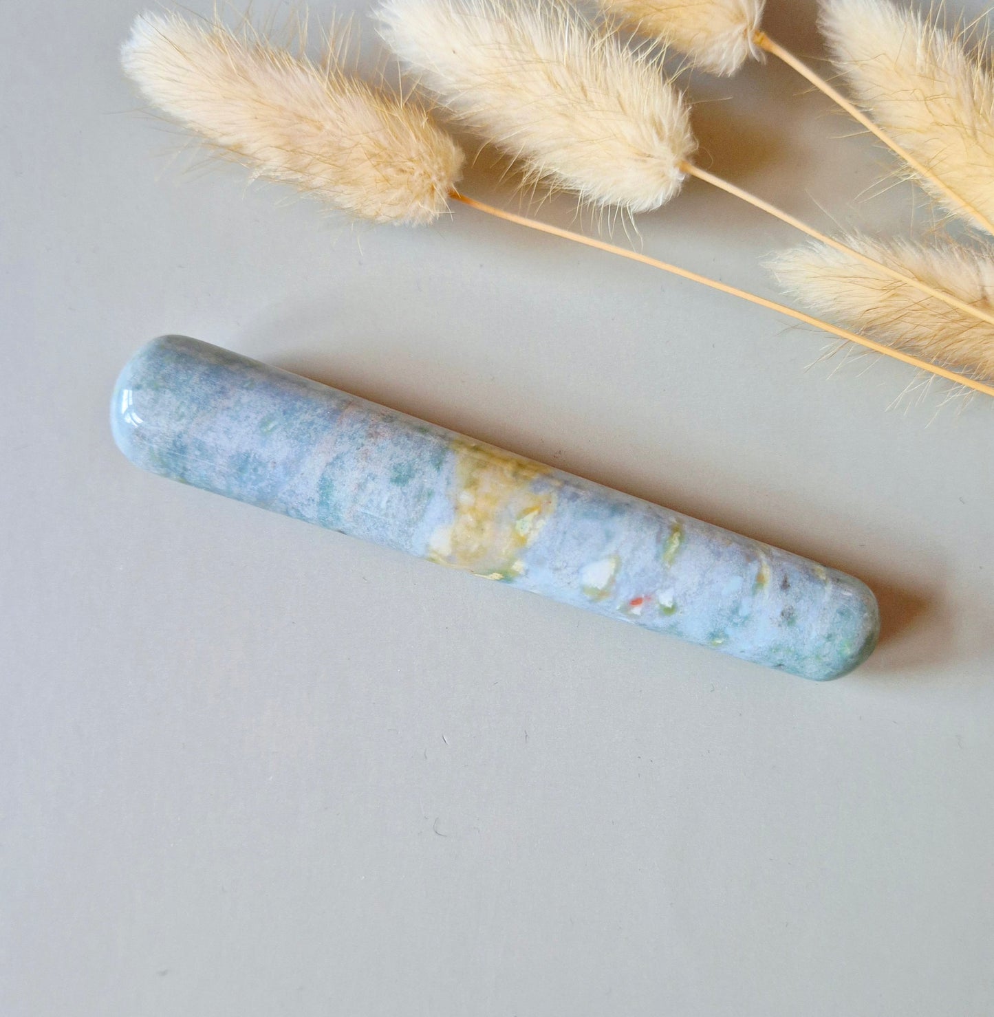 Ocean Jasper Massagestaaf – Kalmerende Edelsteen voor Ontspanning