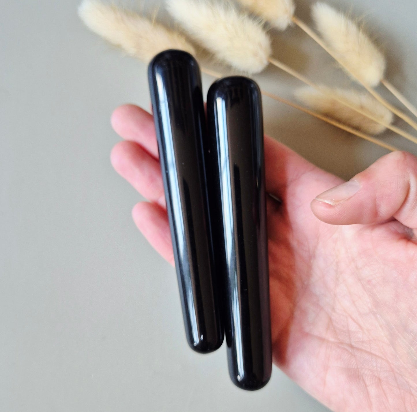 Zwarte Obsidiaan Massagestaaf – Beschermende Edelsteen Massage Tool