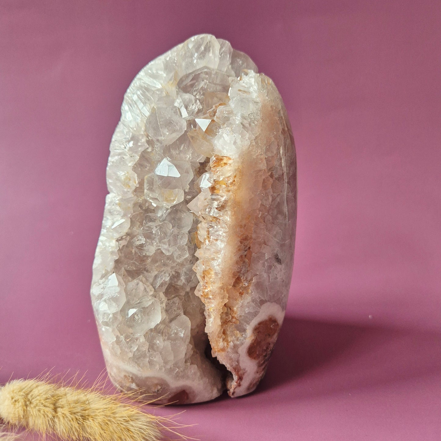 Druzy Pink Amethyst Freeforms & Flames – Magische, sanfte Energie