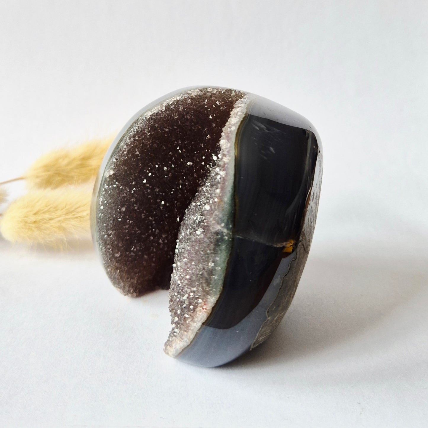 Druzy Agaat uit Uruguay – 410 gram #159 | Natuurlijke Geode Edelsteen