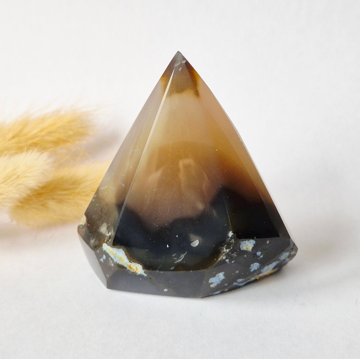 Druzy Agate - Teardrop Drop Standing Gemstone Crystal - C. 158gram