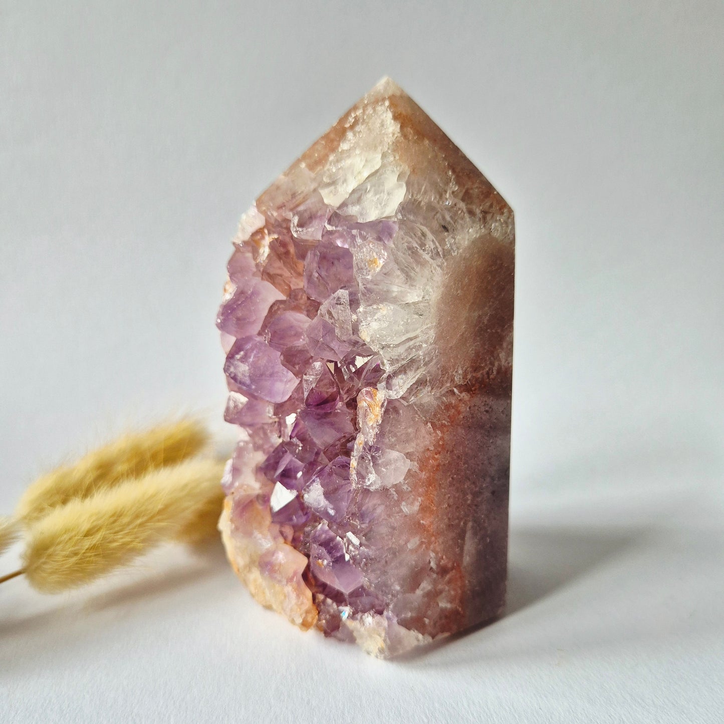 Druzy Pink Amethyst Freeforms & Flames – Magische, sanfte Energie