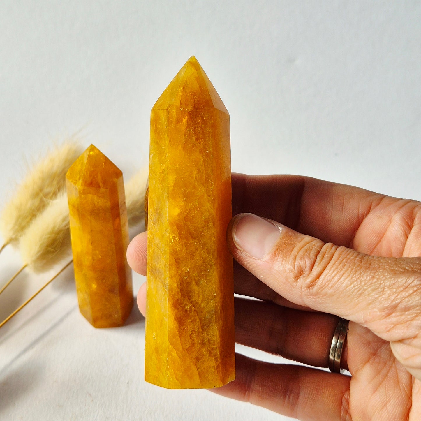 Golden Healer Punt – Handgeslepen Edelsteen Toren