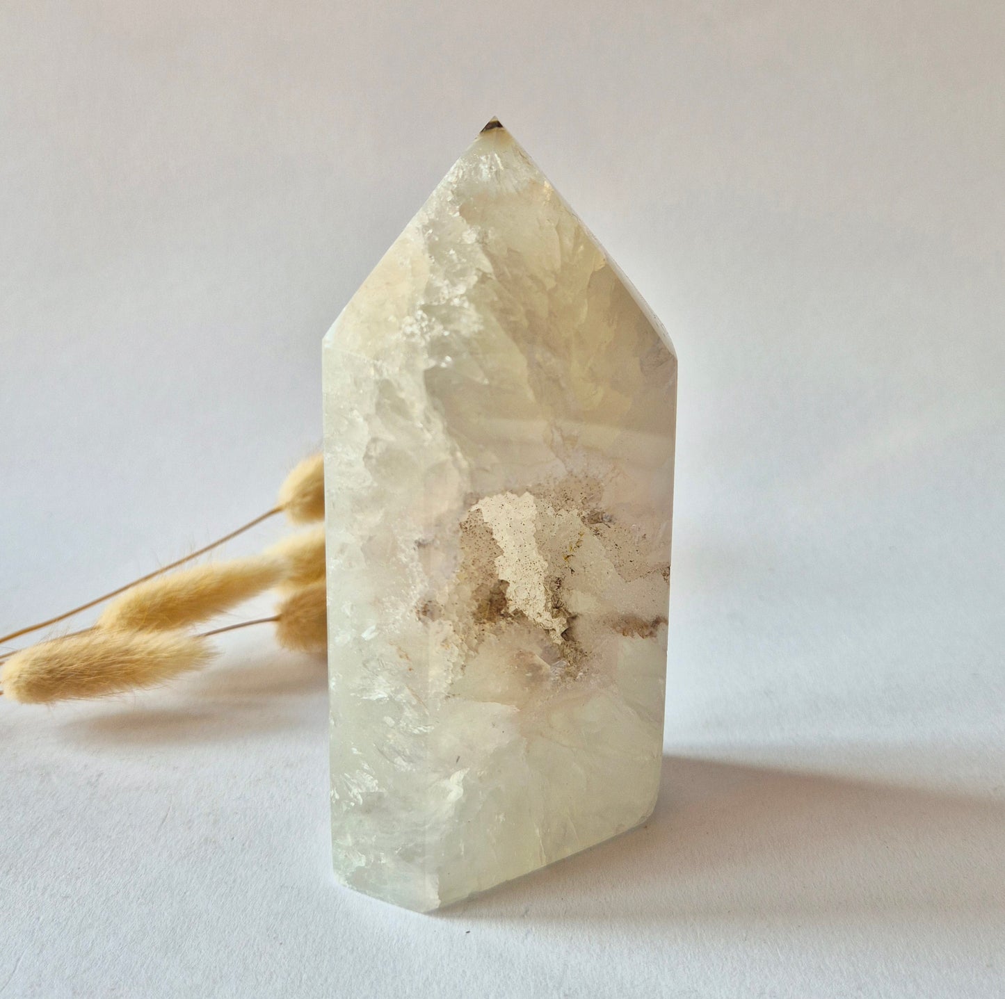 Druzy Agate - Teardrop Drop Standing Gemstone Crystal - C. 158gram