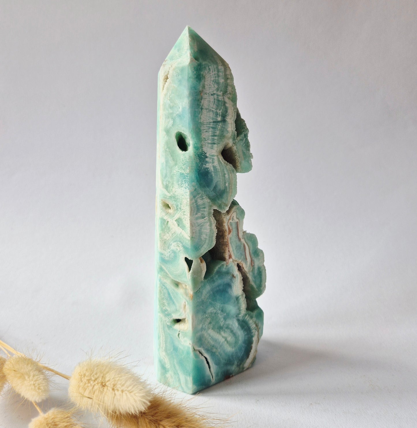 Grote Druzy Hemimorphite XL Toren 726g – Uniek Edelsteen natuurkunstwerk