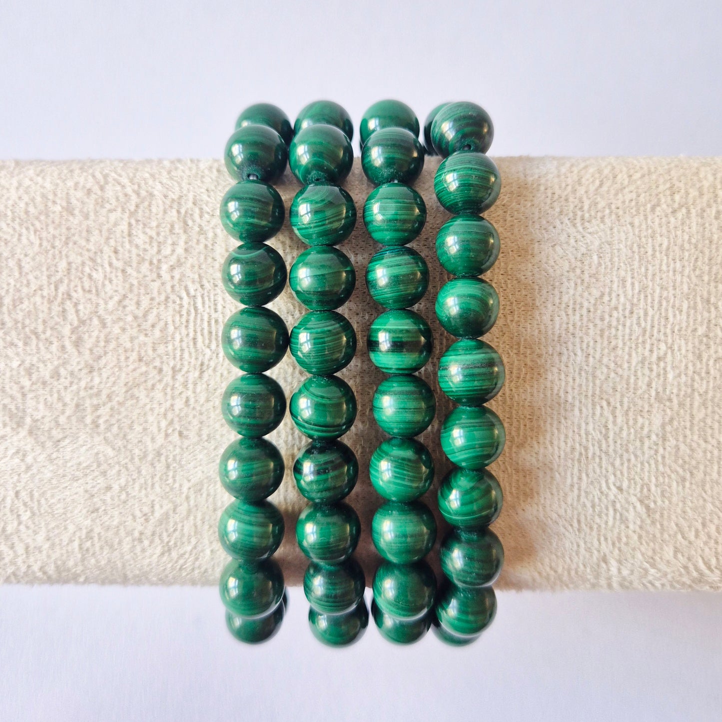 Gemstone bracelet with 8mm beads - Red Tiger Eye