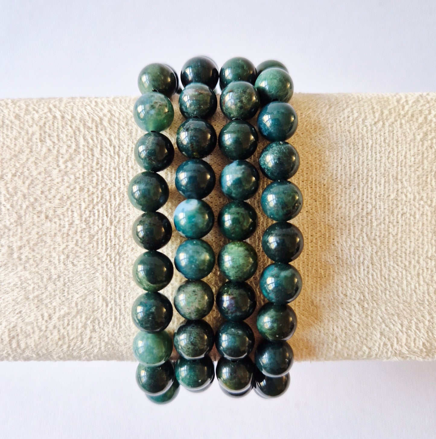 Gemstone bracelet with 8mm beads - Red Tiger Eye