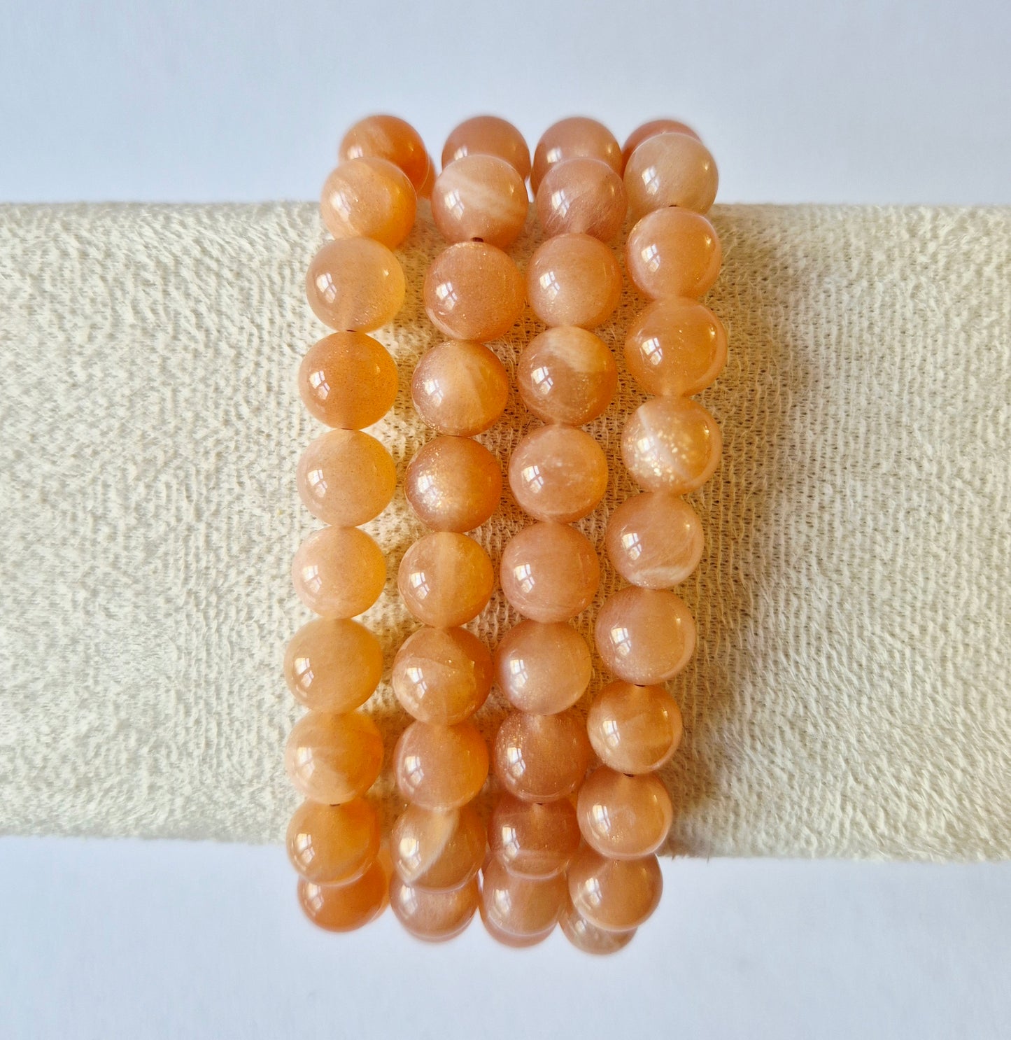 Gemstone bracelet with 8mm beads - Red Tiger Eye