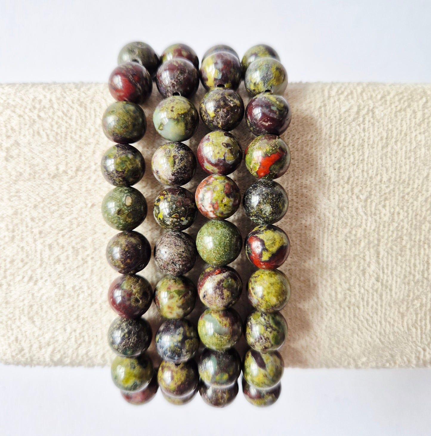 Gemstone bracelet with 8mm beads - Red Tiger Eye