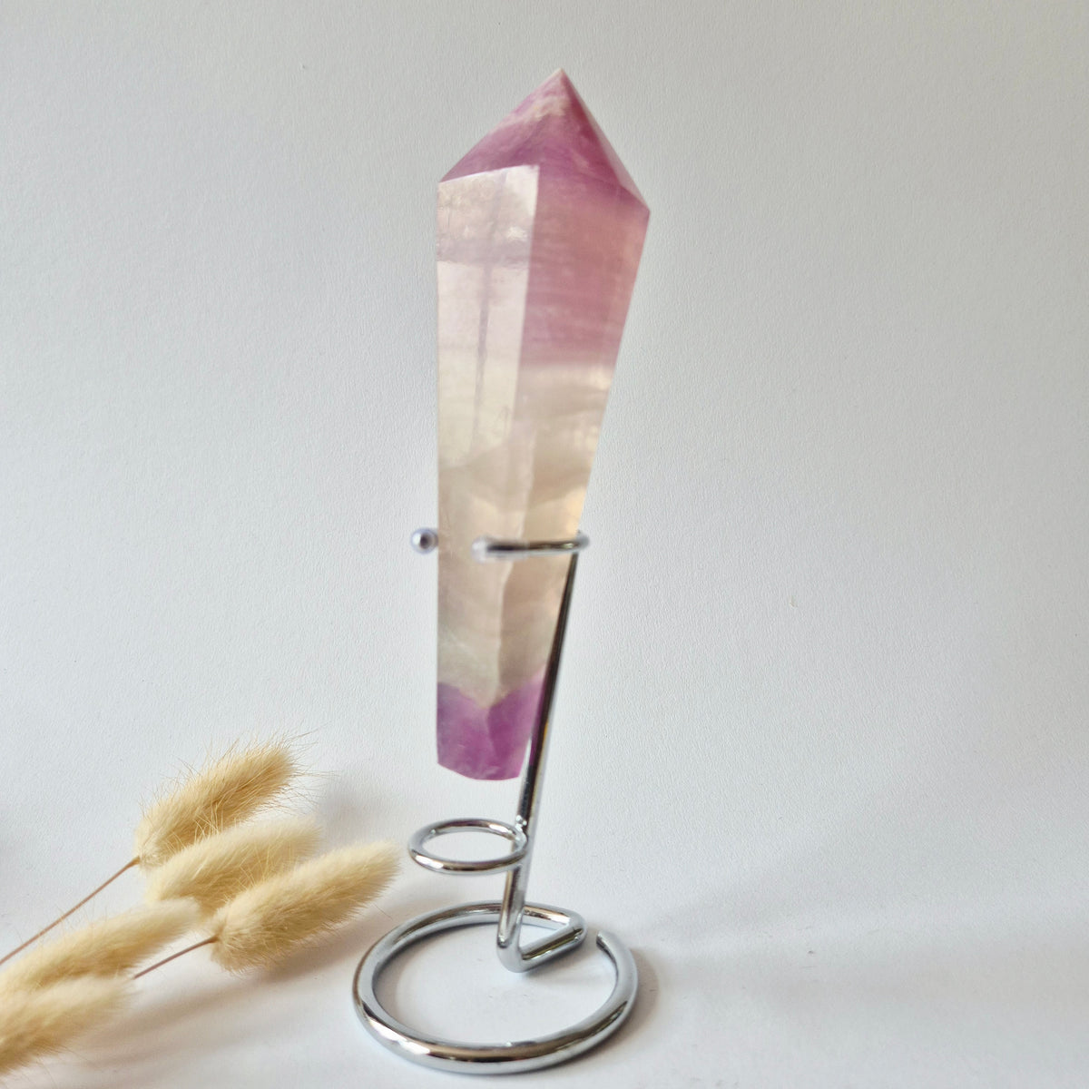 Candy Fluorite Scepter / Wand - Fluoriet - 279 gram incl. willekeurige standaard