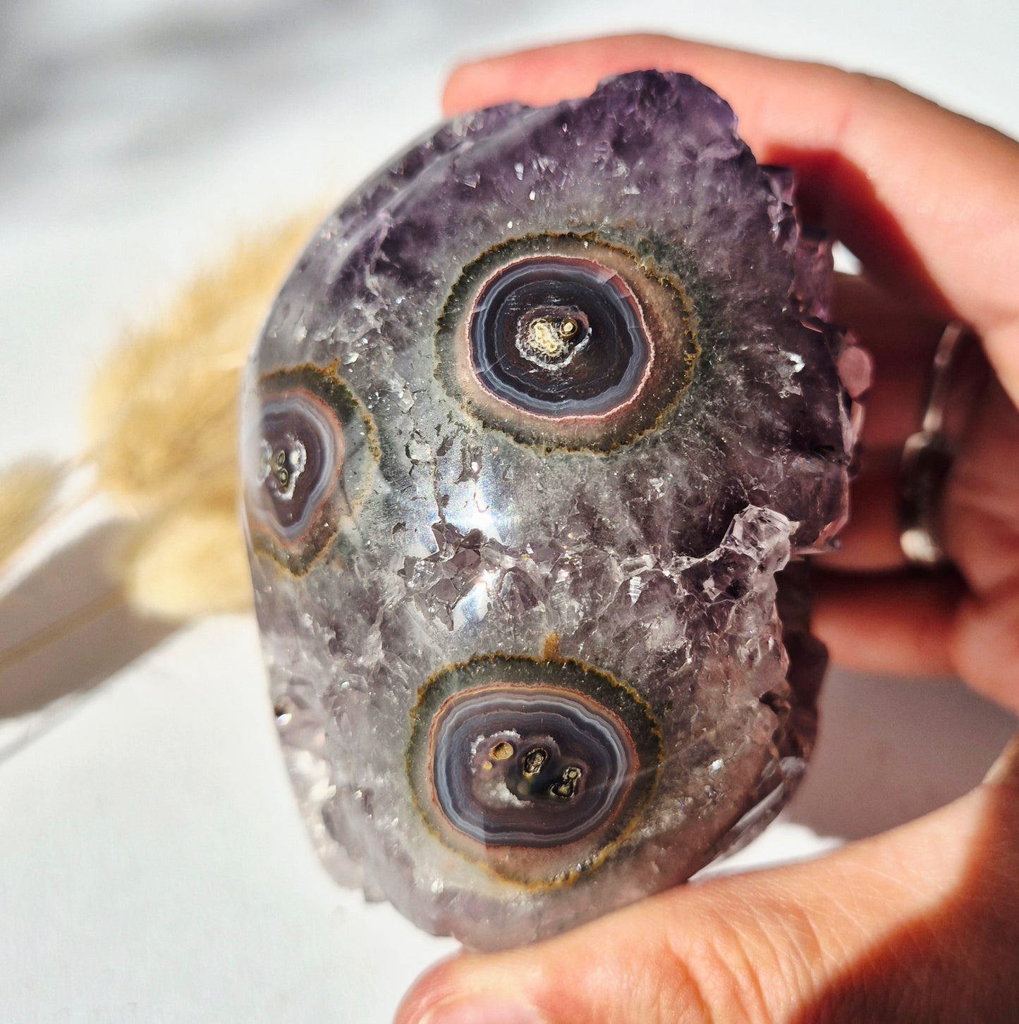 XL Edelstein Roher Amethyst Kathedralencluster – Nr. 13 1542 Gramm