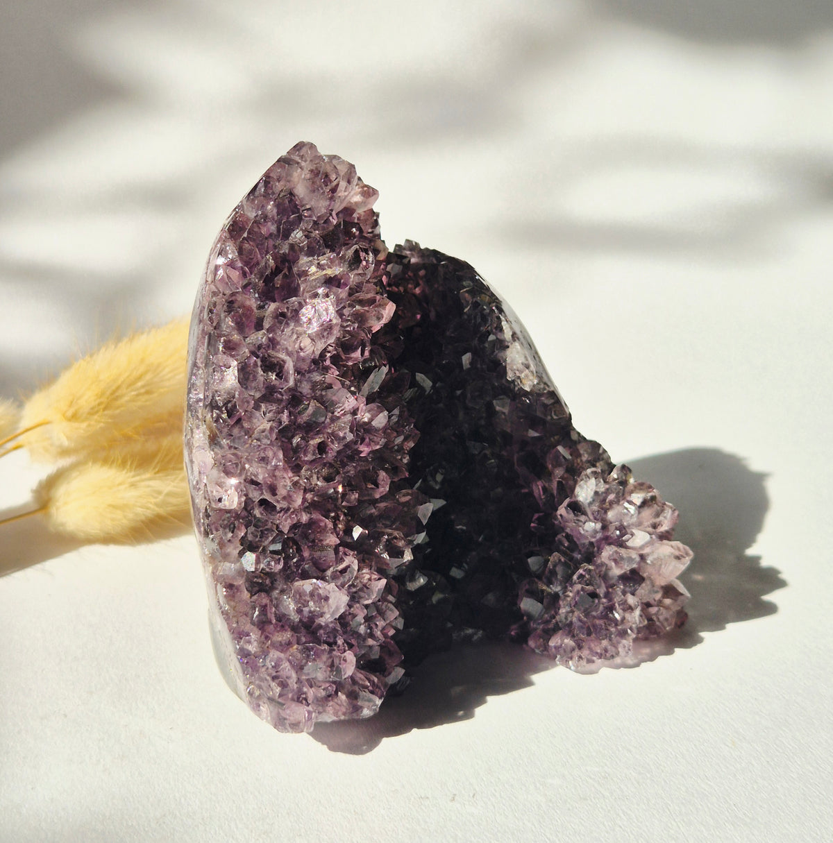 Amethist Geode Freeform met Agaat Eye #15 – 392 g