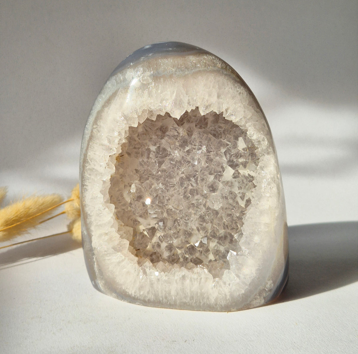 Agaat Druzy Geode Freeform uit Uruguay – 759 g