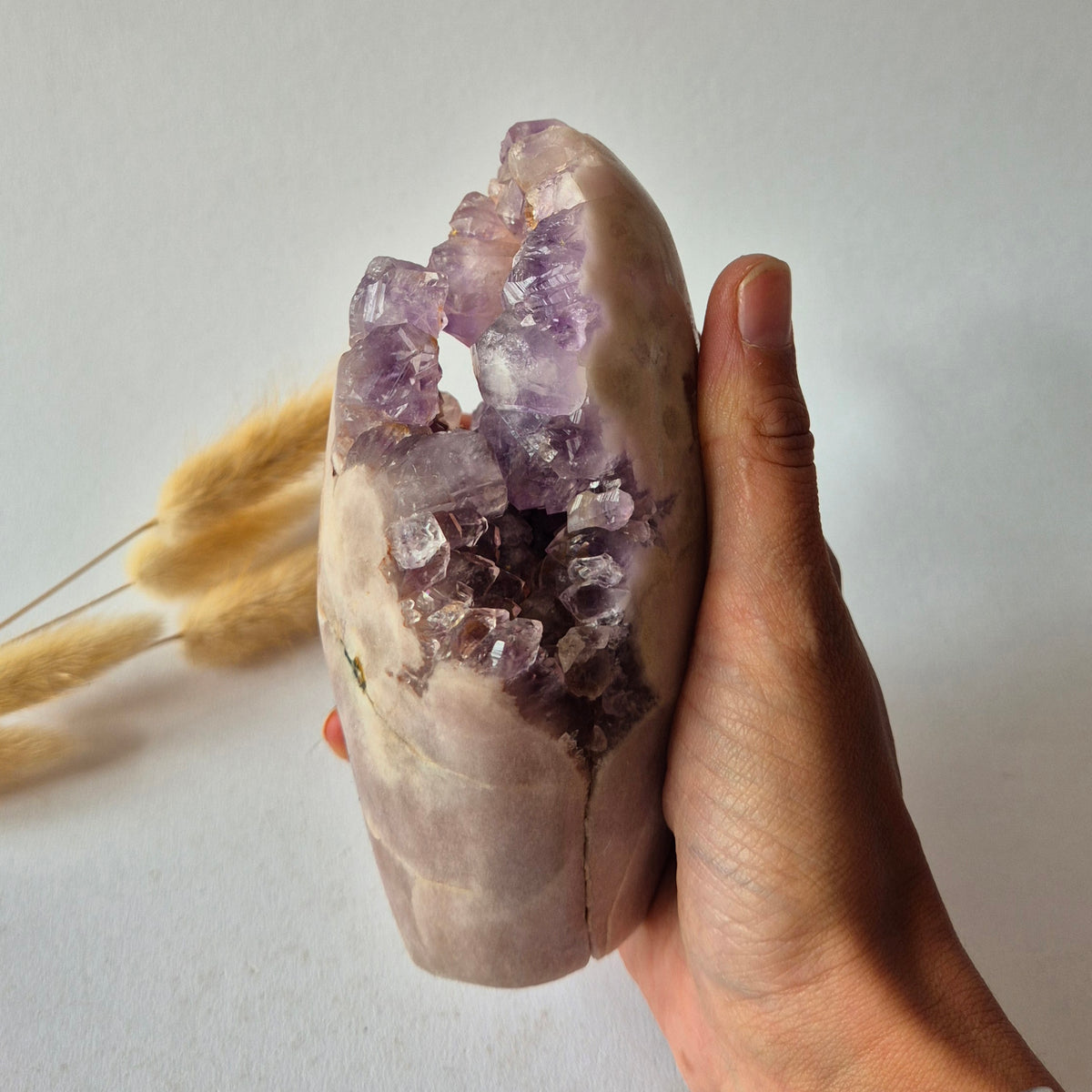 Roze Amethist Druzy Freeform 800gram – Natuurlijke Pink Amethyst uit Brazilië