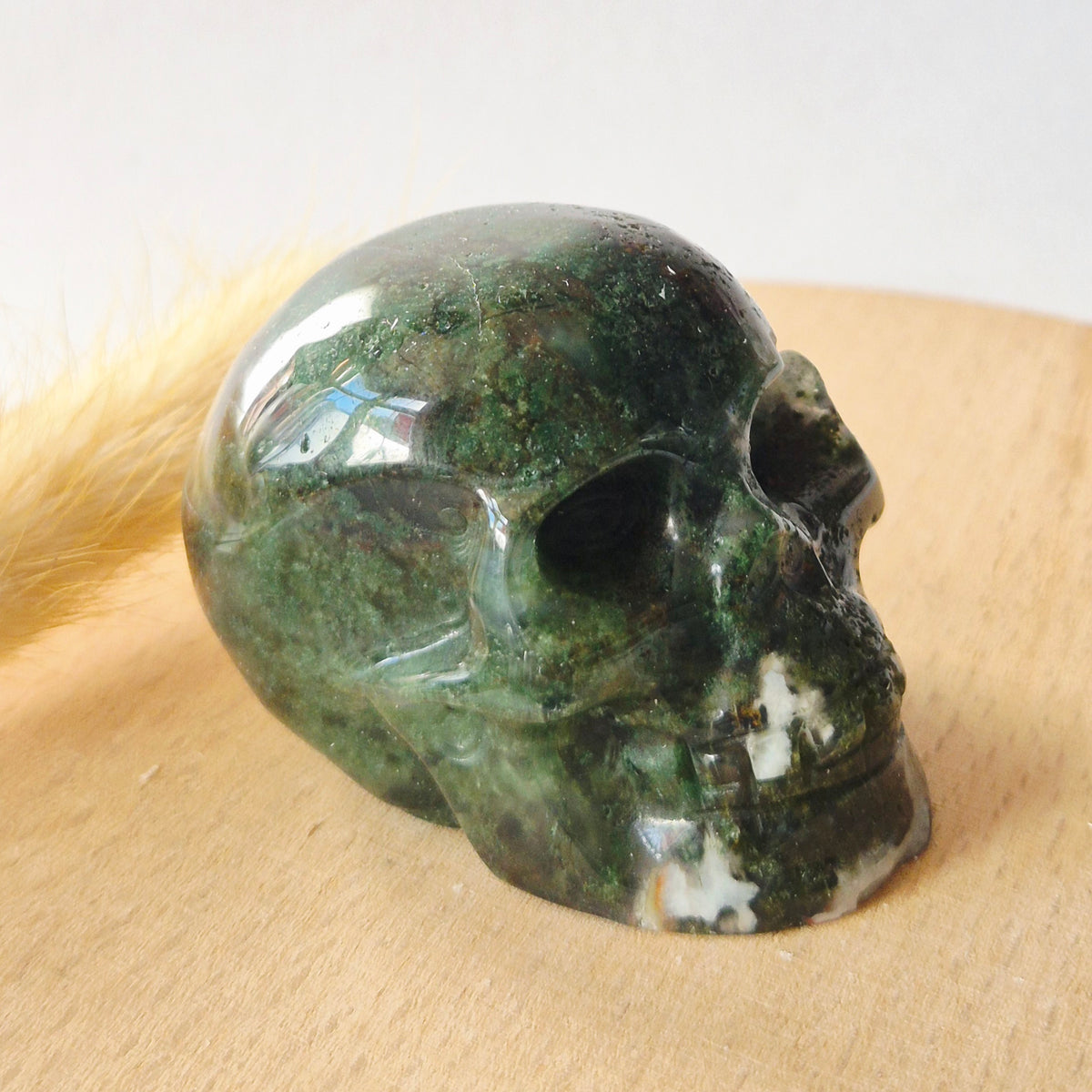 Edelsteinschädel Candy Fluoritschädel #8 | 374g – 7,5x6x5cm