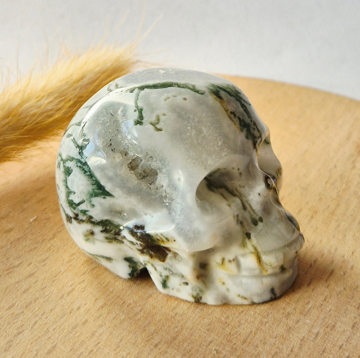 Edelsteinschädel Candy Fluoritschädel #8 | 374g – 7,5x6x5cm